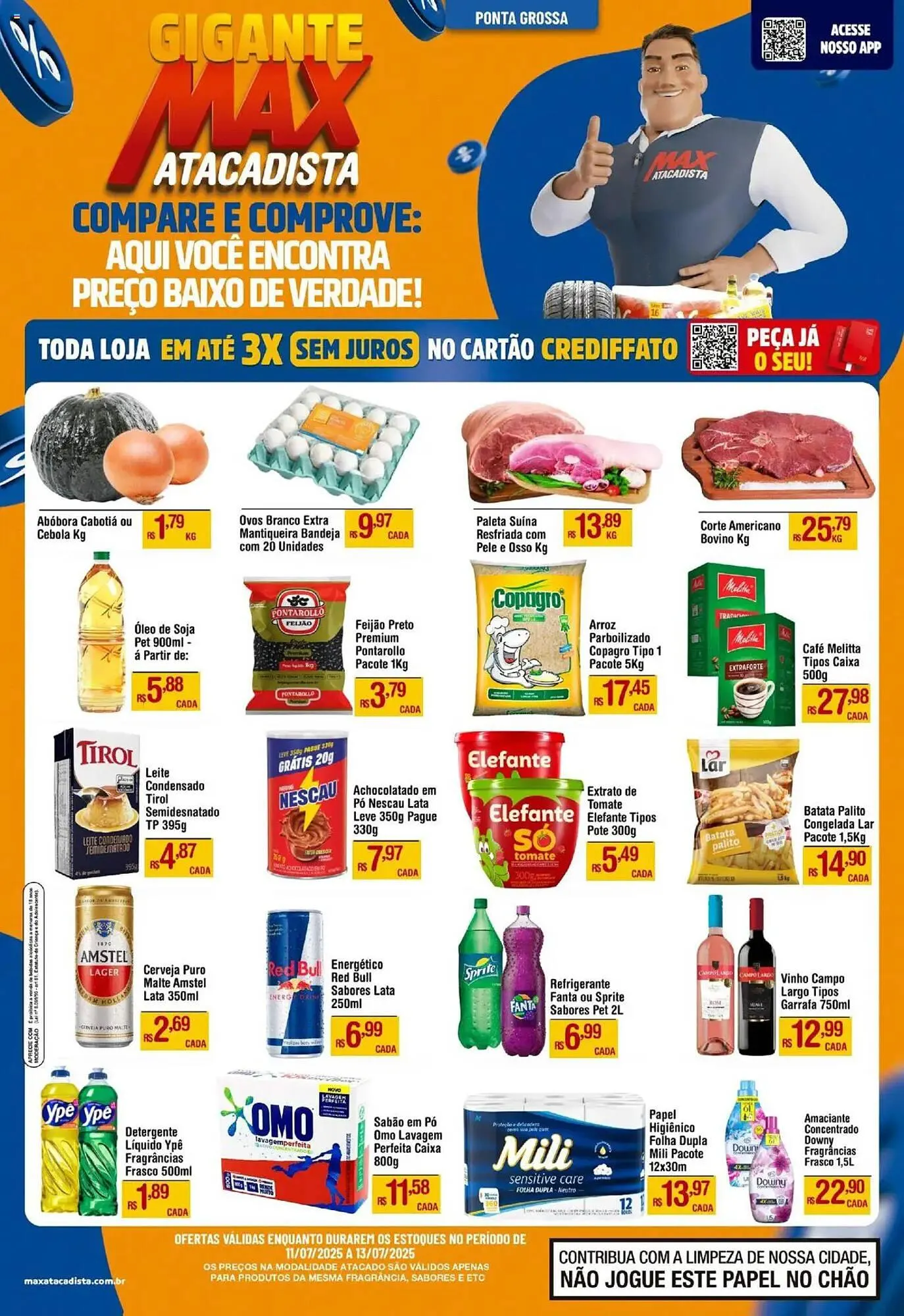 Encarte de Catálogo Max Atacadista 11 de julho até 13 de julho 2025 - Pagina 1