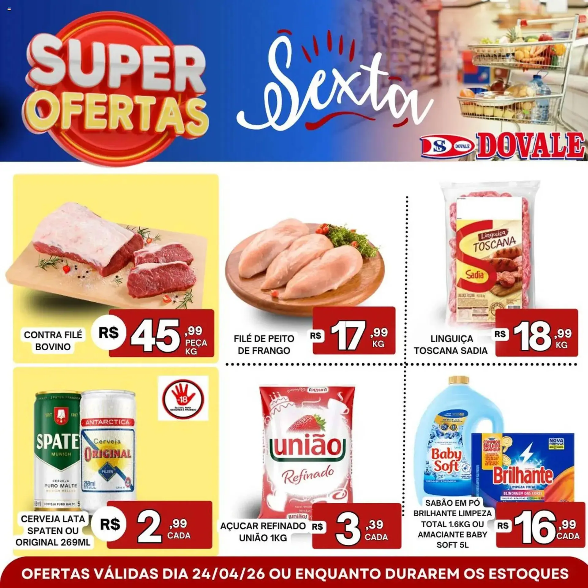 Encarte de Folheto Dovale 24 de abril até 24 de abril 2026 - Pagina 1