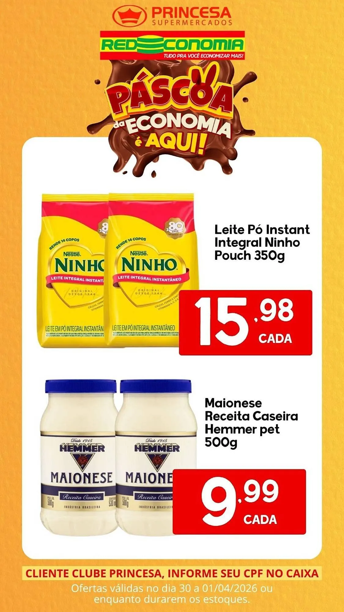 Encarte de Encarte Supermercados Princesa 30 de março até 1 de abril 2026 - Pagina 1