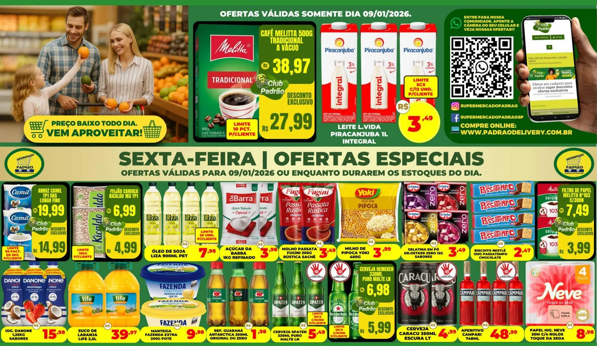 Encarte de Folheto Supermercado Padrão 9 de janeiro até 9 de janeiro 2026 - Pagina 1