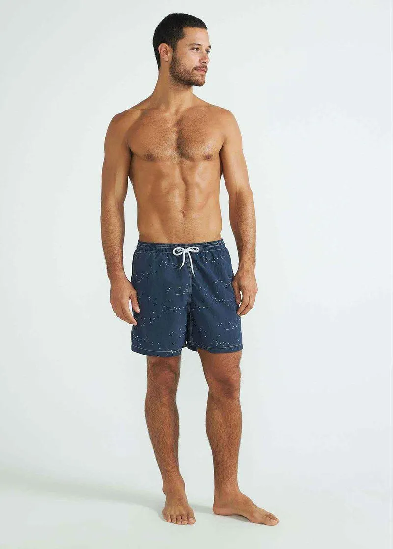 Shorts Masculino Beach Médio Estampado