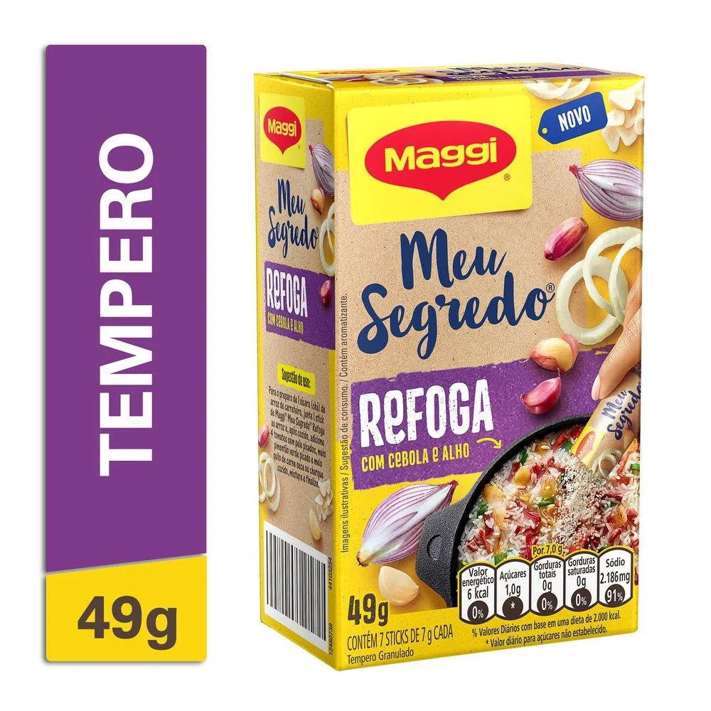 Tempero Granulado Maggi Meu Segredo Cebola/ Alho 49g