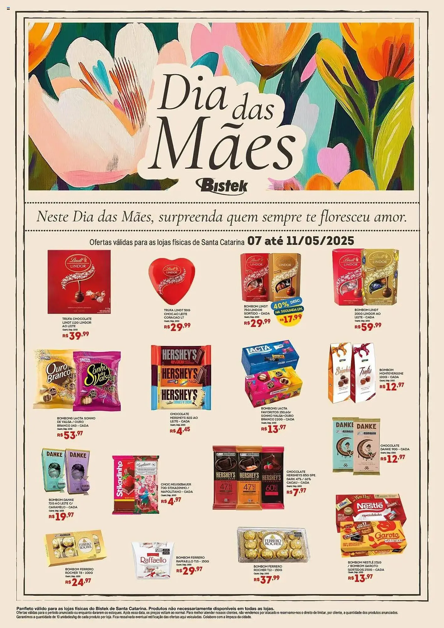 Encarte de Catálogo Bistek Supermercados 7 de maio até 11 de maio 2025 - Pagina 1