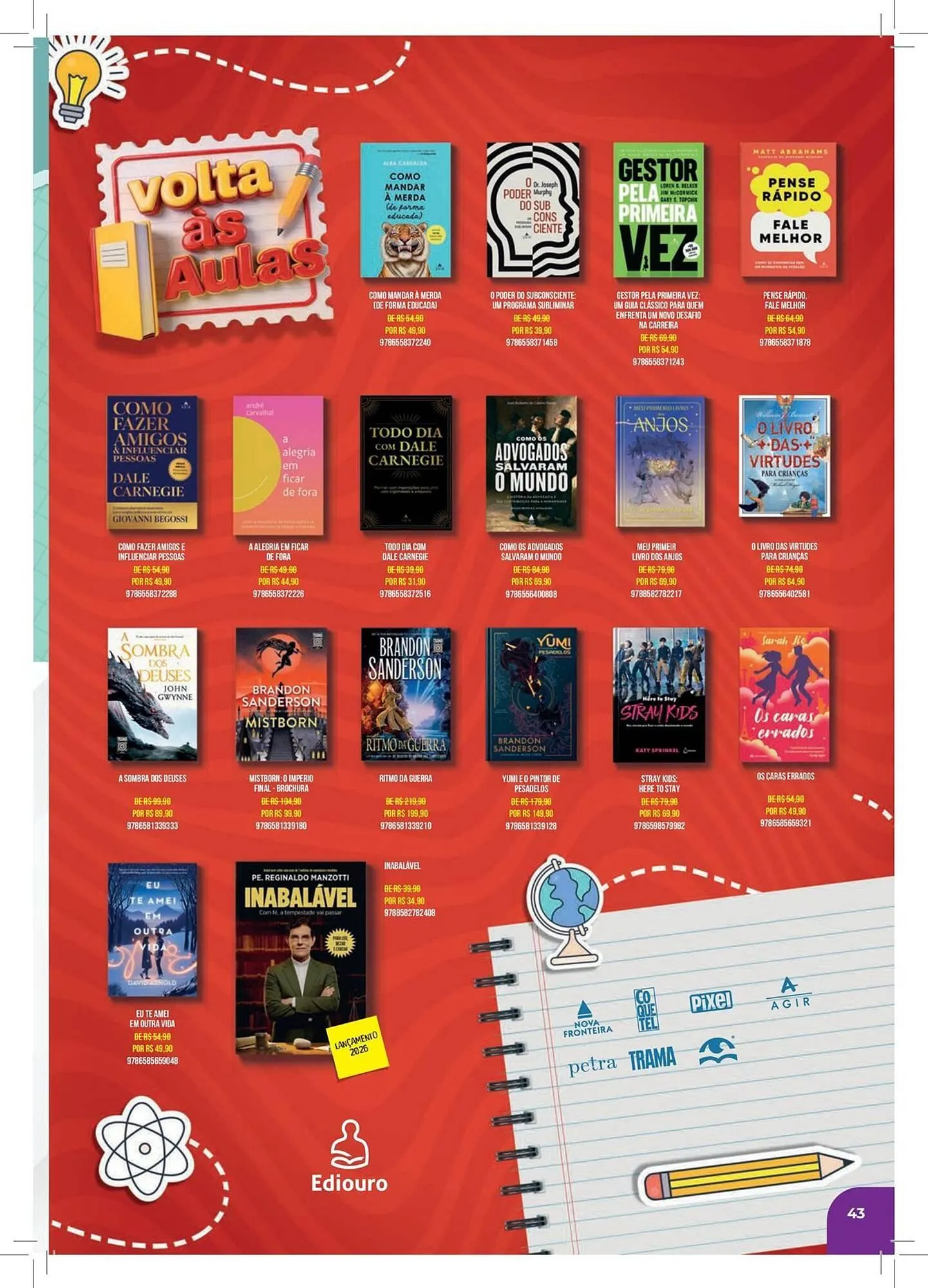 Encarte de Catálogo Livraria Leitura 2 de março até 31 de março 2026 - Pagina 43