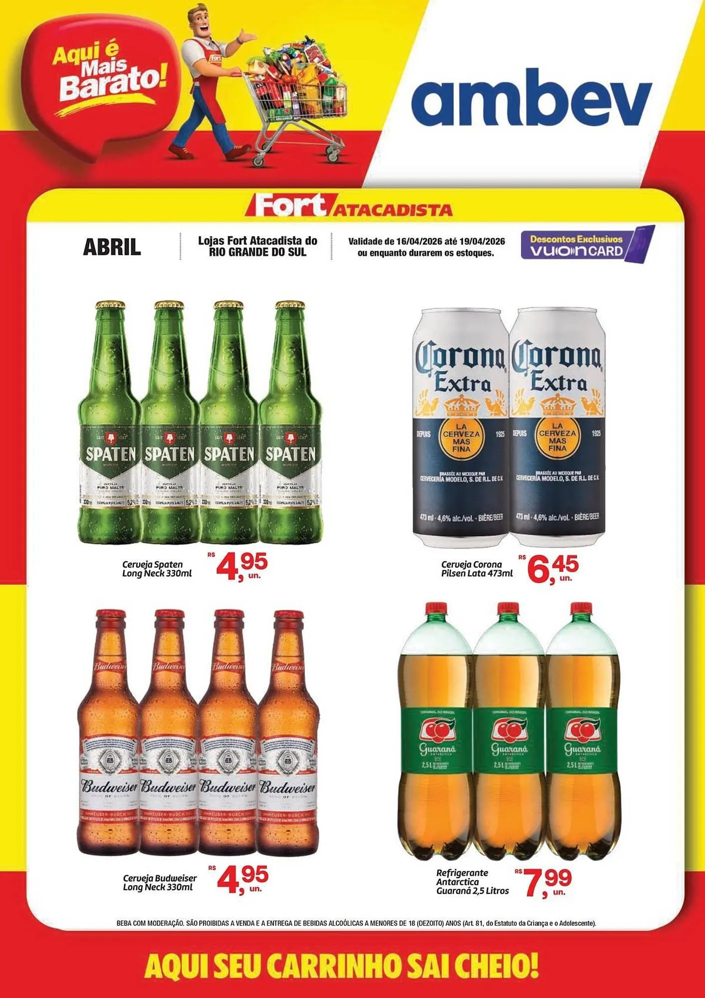 Encarte de Tabloide Fort Atacadista 16 de abril até 19 de abril 2026 - Pagina 1