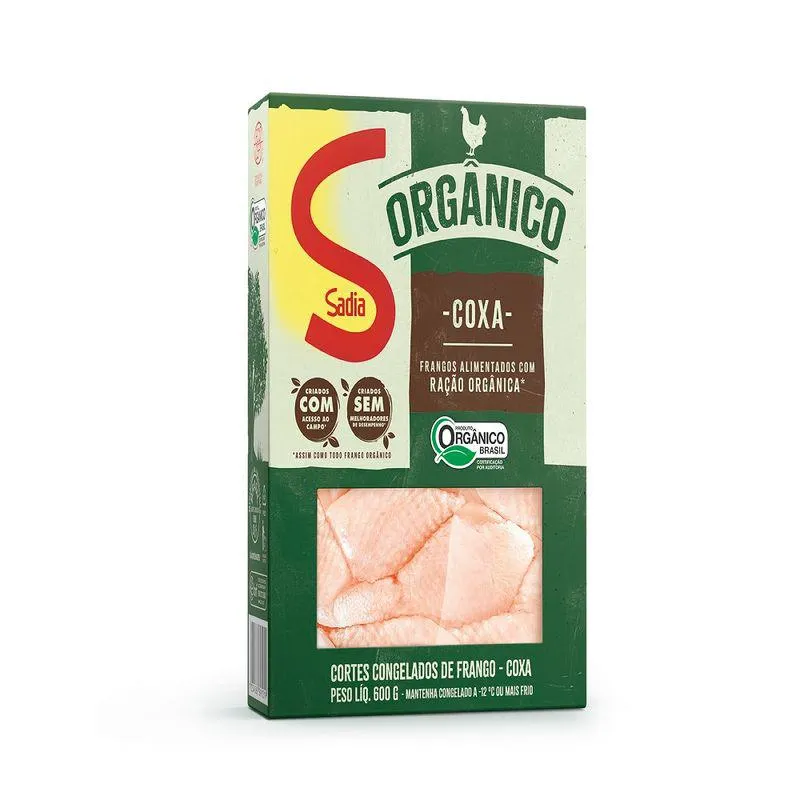 Coxa Frango Sadia 600g Orgânica