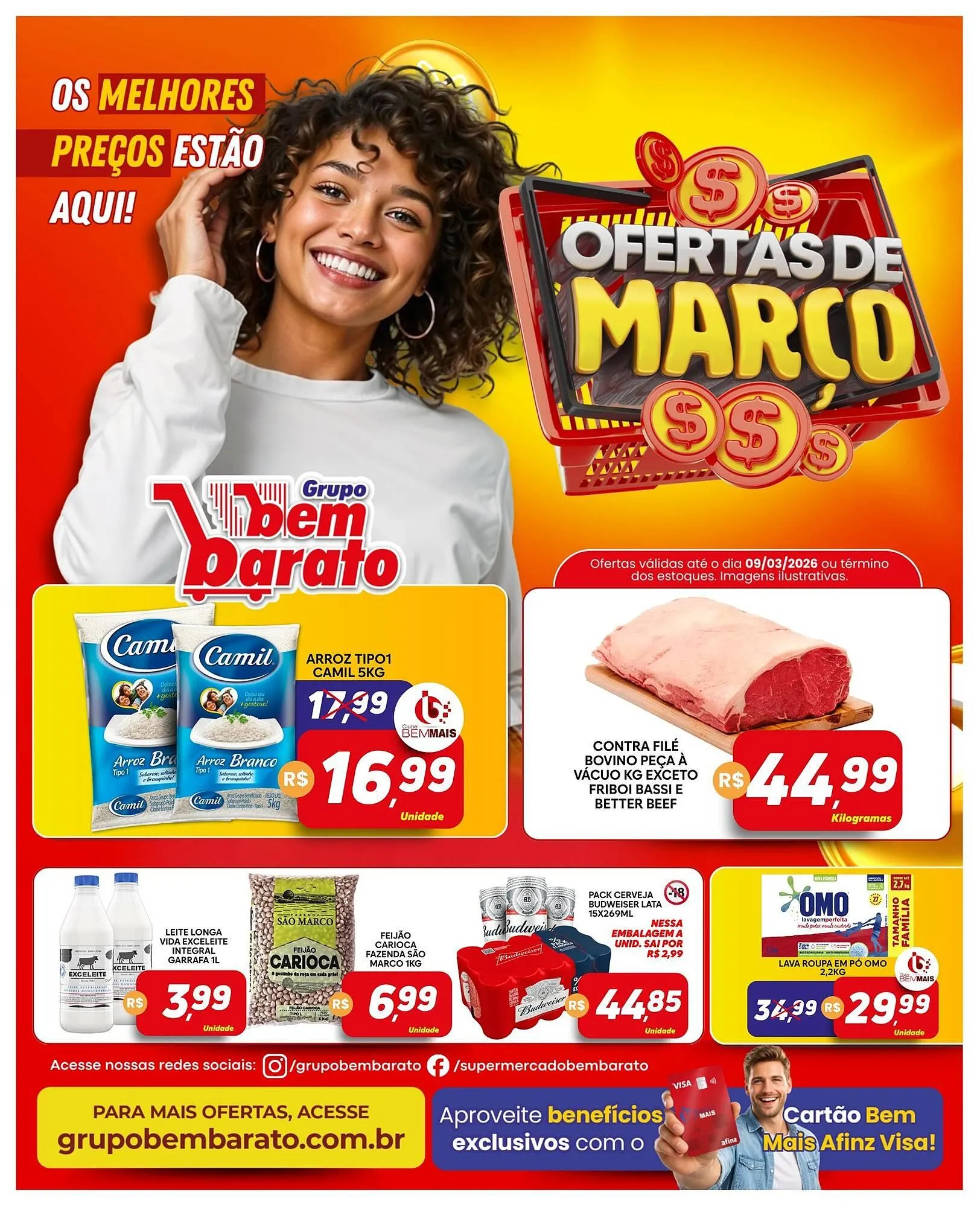 Encarte de Catálogo Supermercado Bem Barato 3 de março até 9 de março 2026 - Pagina 1