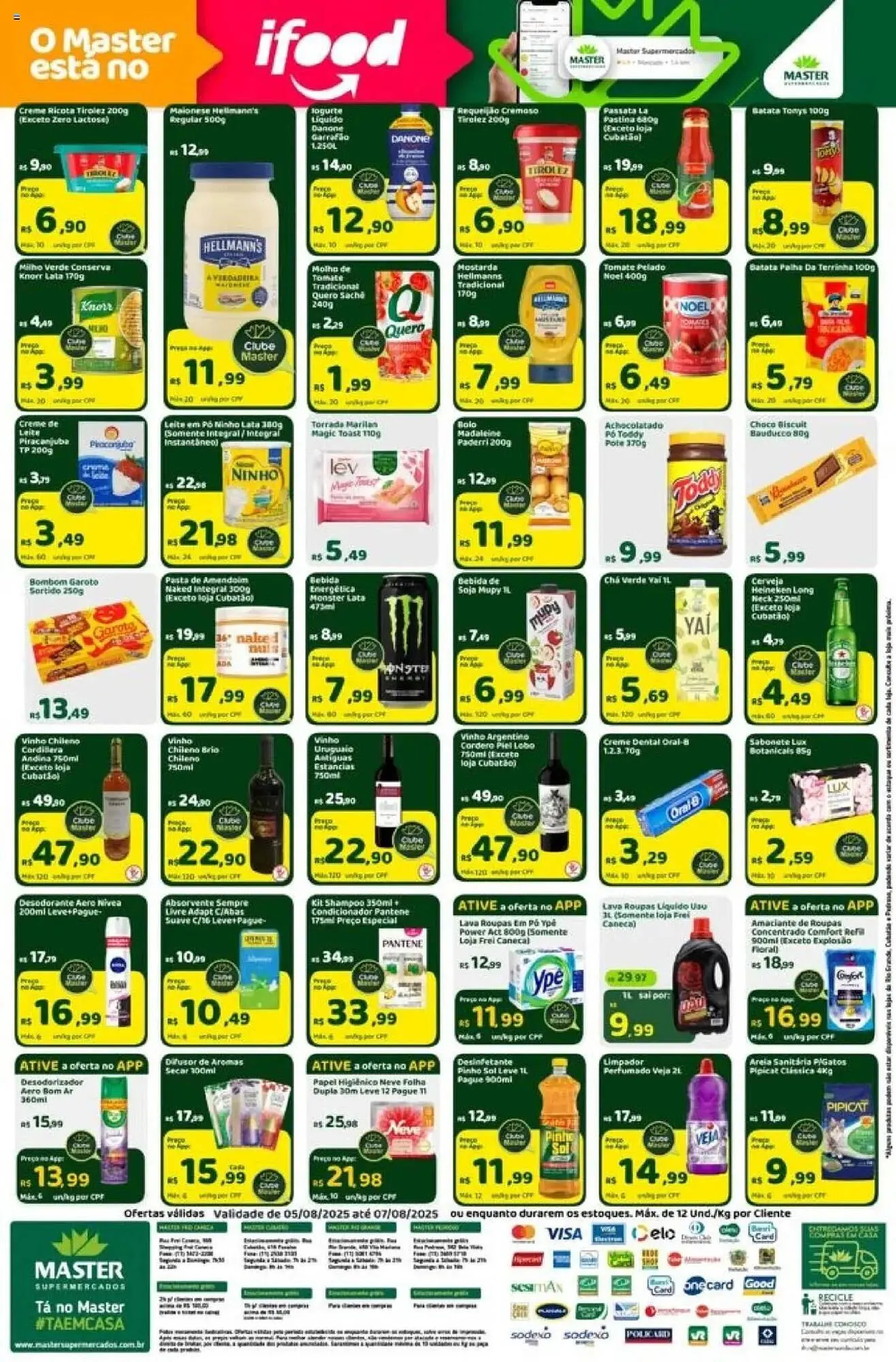 Encarte de Catálogo Master Supermercados 5 de agosto até 7 de agosto 2025 - Pagina 2