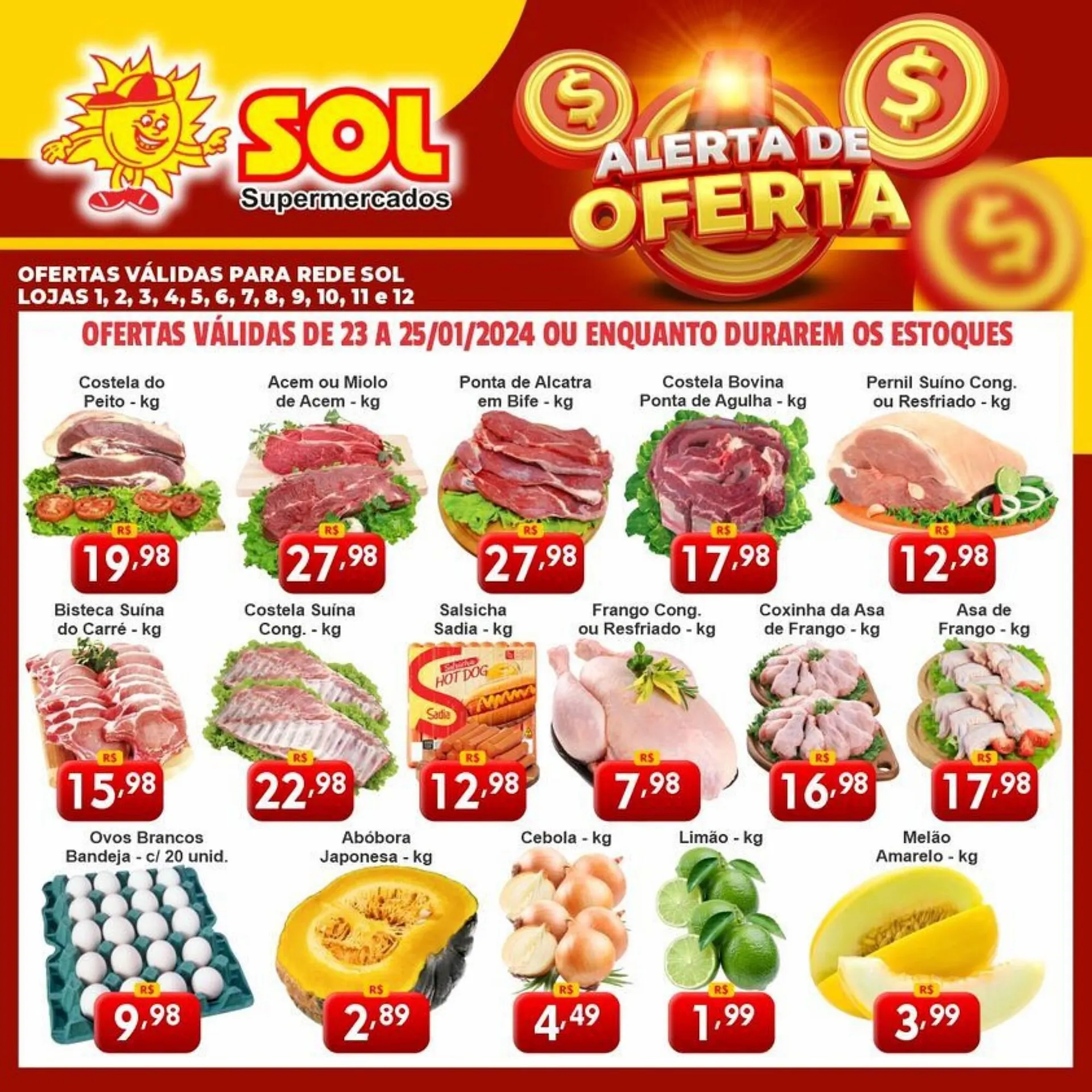 Encarte de Catálogo Sol Supermercados 23 de janeiro até 25 de janeiro 2024 - Pagina