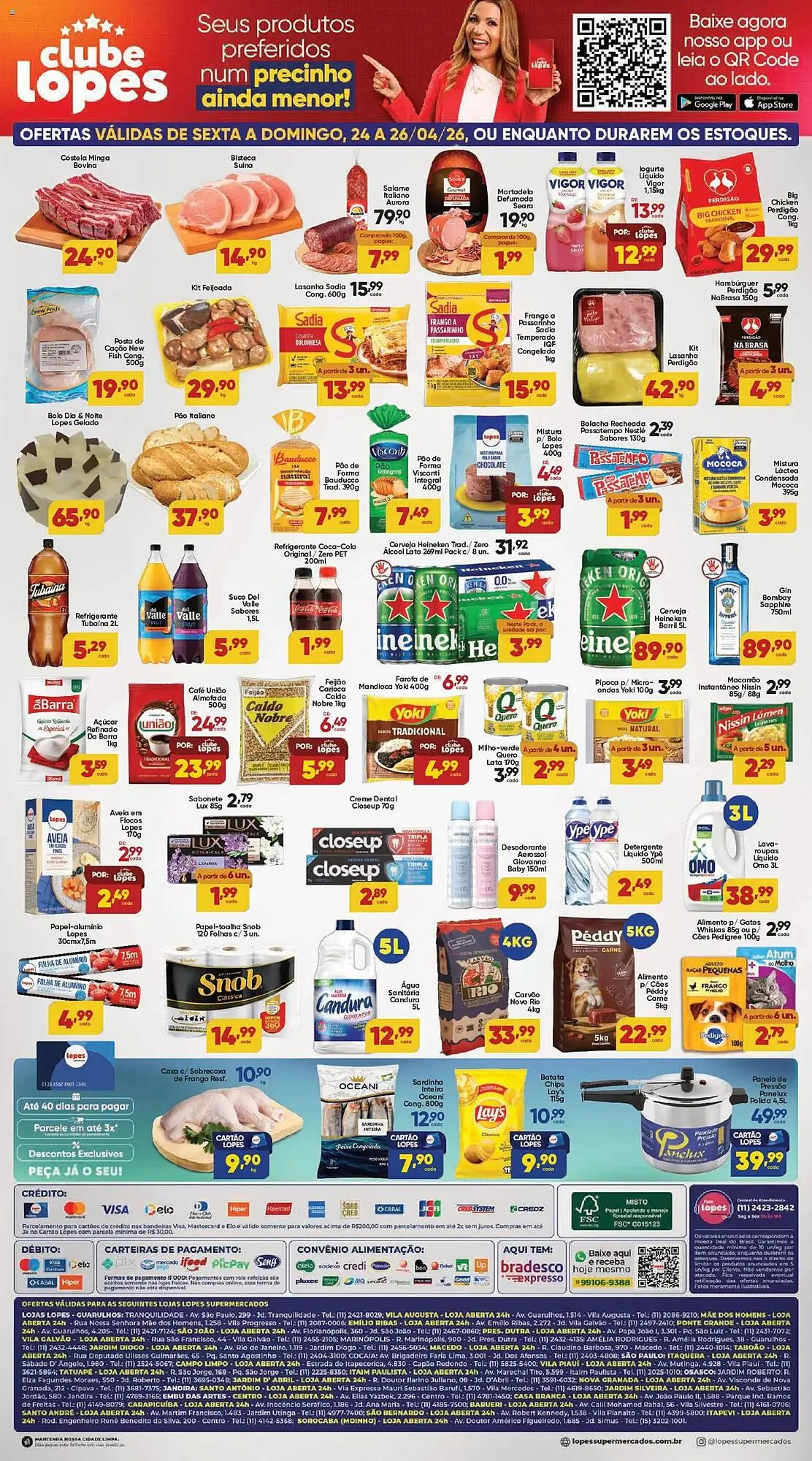 Encarte de Folheto Lopes Supermercados 24 de abril até 26 de abril 2026 - Pagina 2