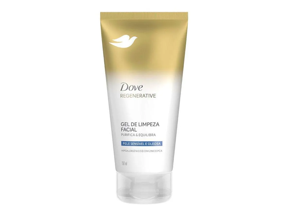 Gel de Limpeza Facial Dove Regenerative Purifica & Equilibra Pele Sensível e Oleosa 150ml