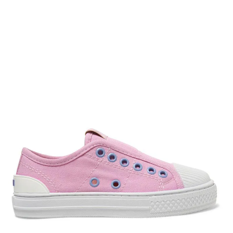Tênis Infantil Rosa Bico Redondo
