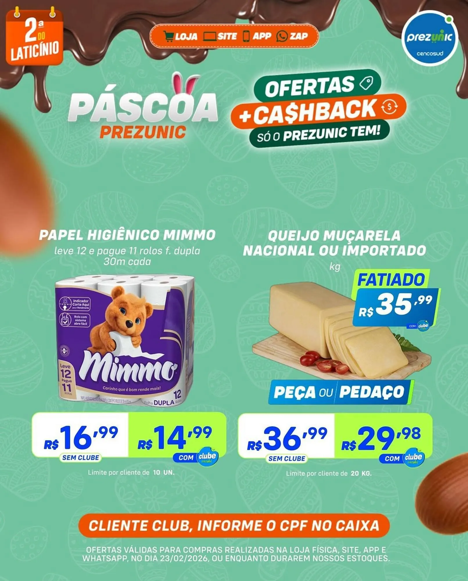 Encarte de Encarte Prezunic 23 de fevereiro até 23 de fevereiro 2026 - Pagina 1