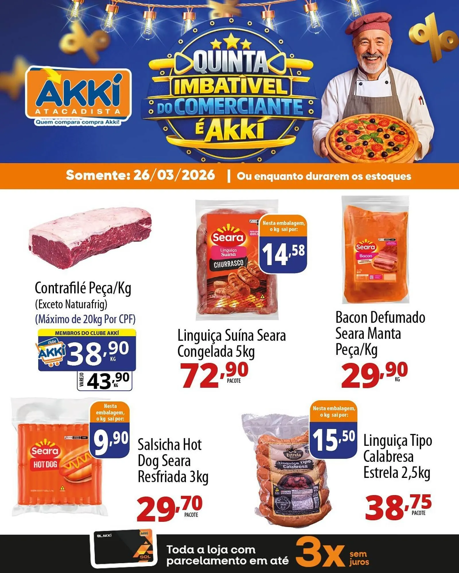 Encarte de Folheto Akki Atacadista 26 de março até 26 de março 2026 - Pagina 1