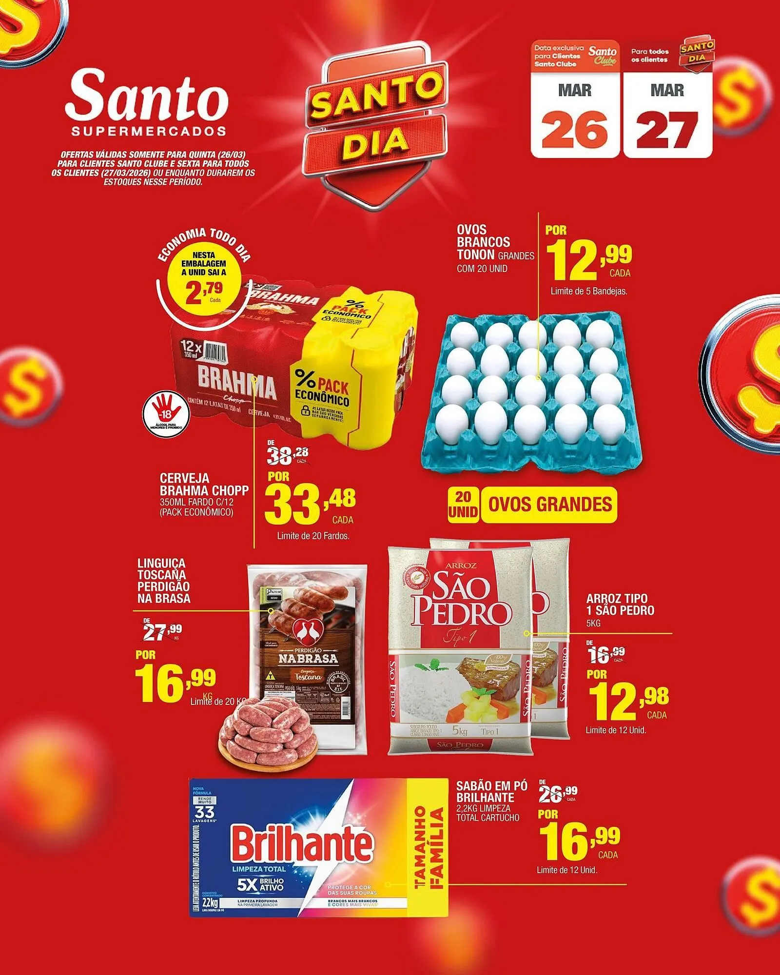 Encarte de Catálogo Santo Supermercados 25 de março até 27 de março 2026 - Pagina 2