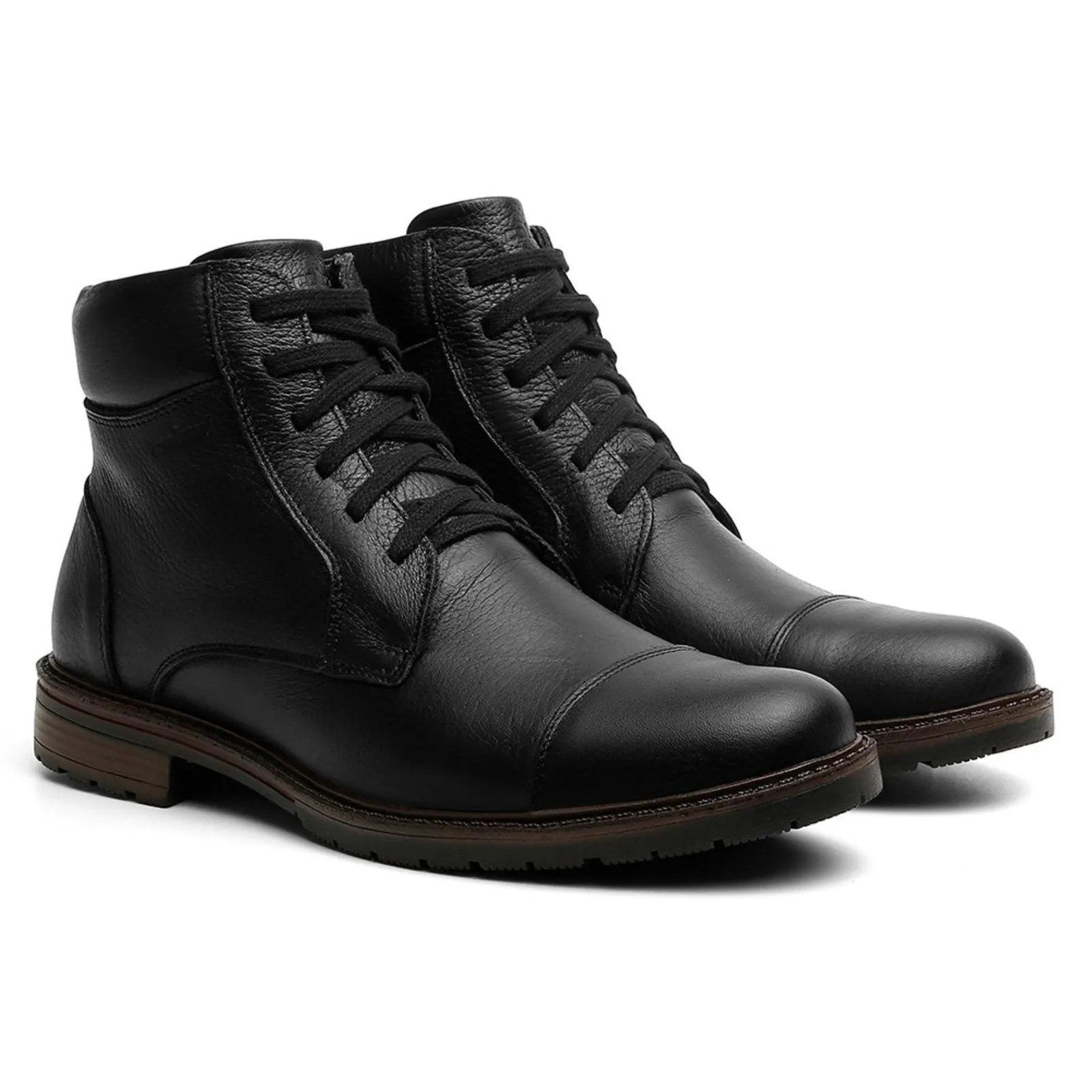 Bota Casual Coturno Masculino em Couro Vittal