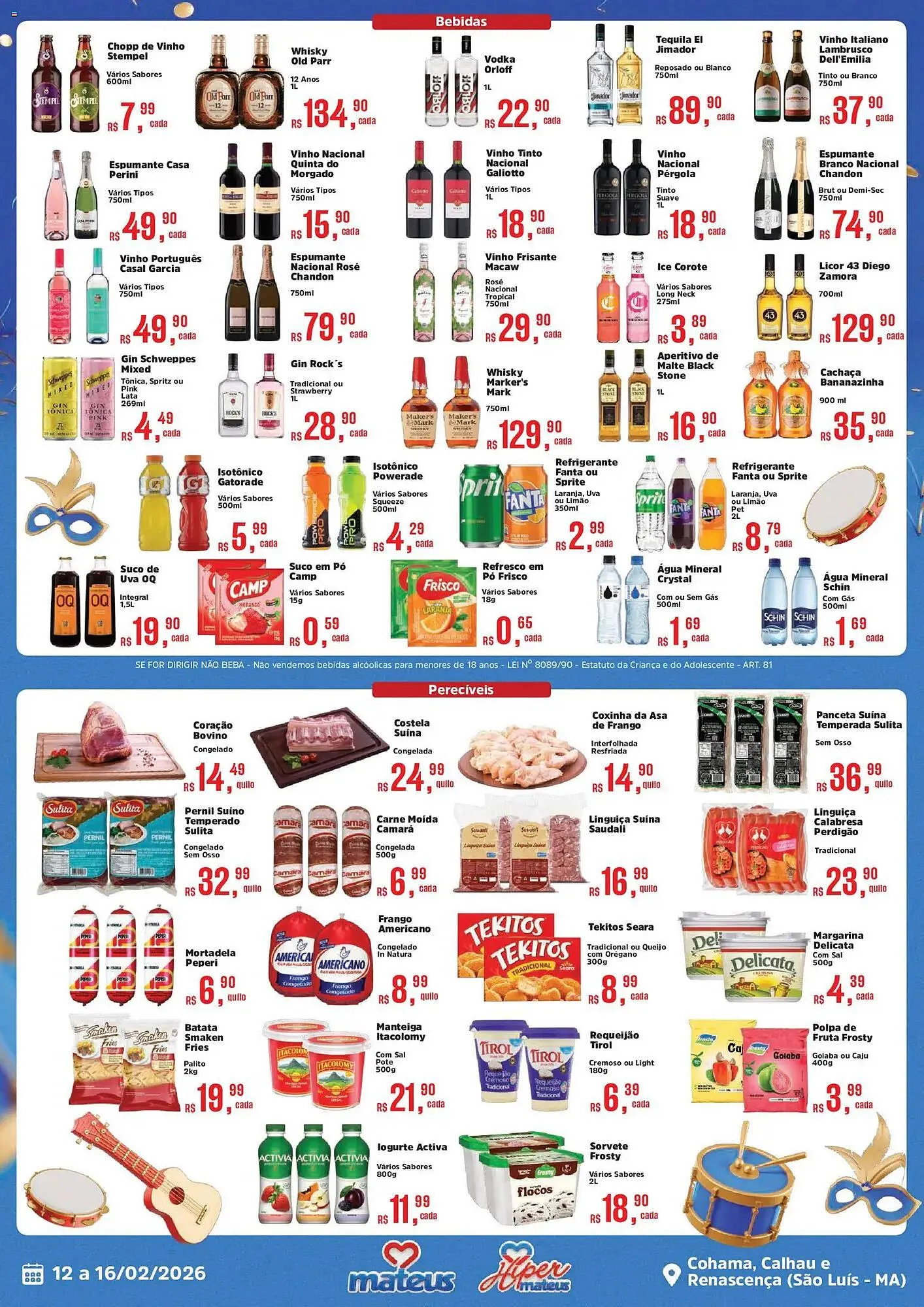 Encarte de Catálogo Supermercados Mateus 12 de fevereiro até 16 de fevereiro 2026 - Pagina 2