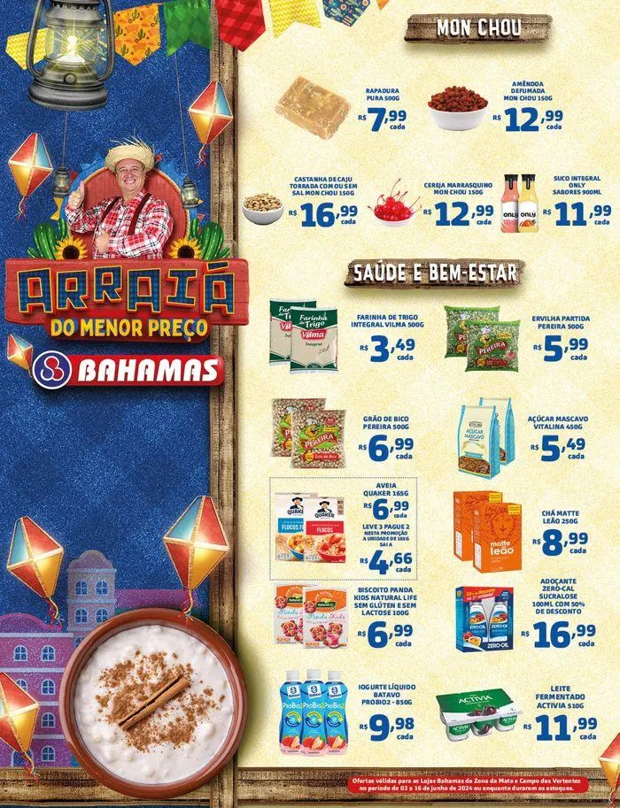Encarte de Arraiá do Menor Preço Bahamas 3 de junho até 16 de junho 2024 - Pagina 4