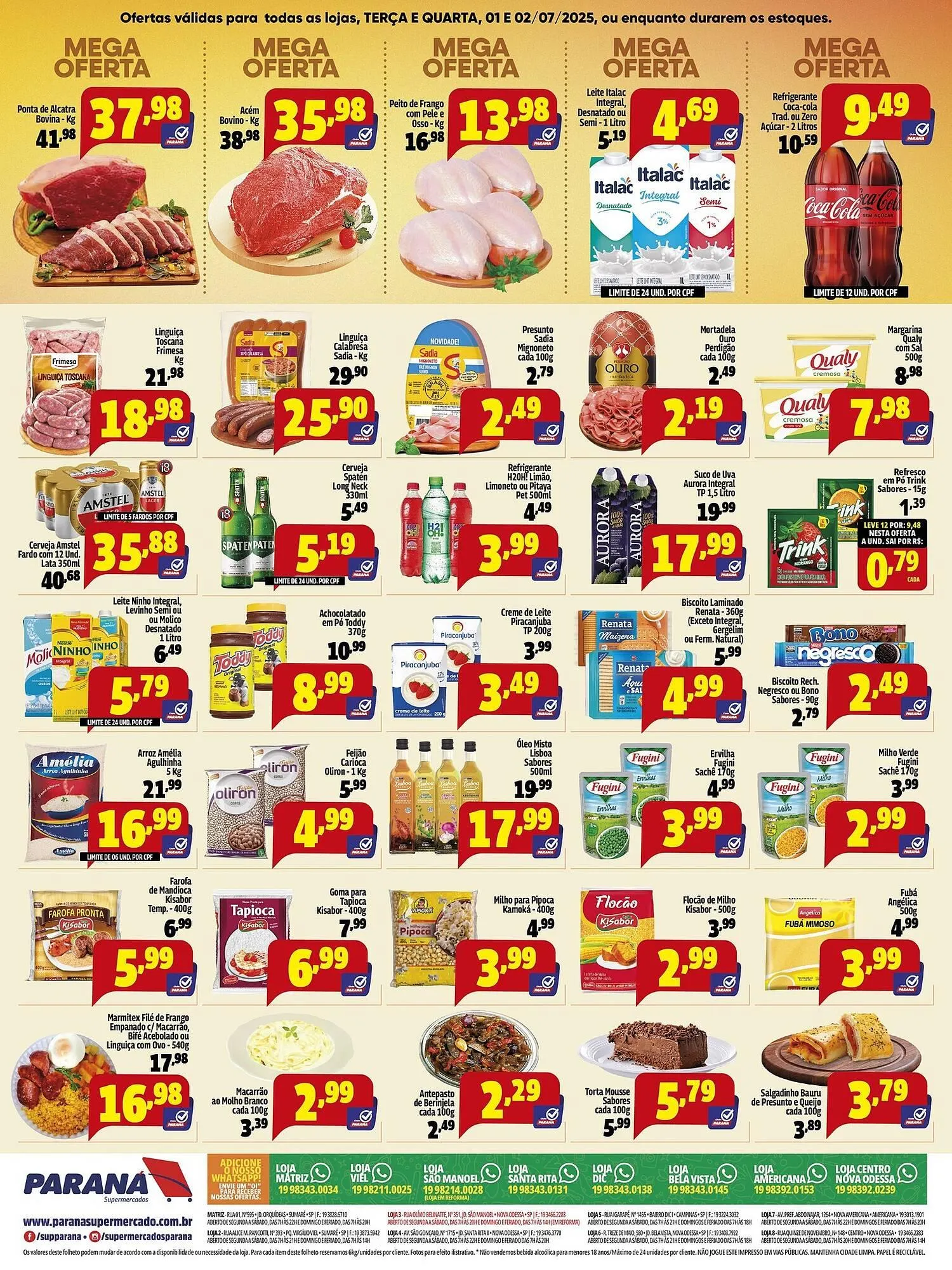 Encarte de Catálogo Supermercado Paraná 1 de julho até 2 de julho 2025 - Pagina 2