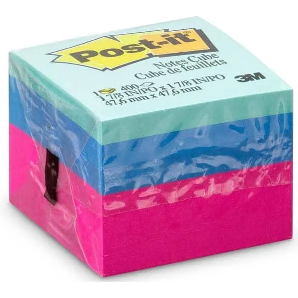 Bloco Adesivo Post-It Cubo Ultra 47.6mm X 47.6mm - 400 Folhas - PT 1 UN