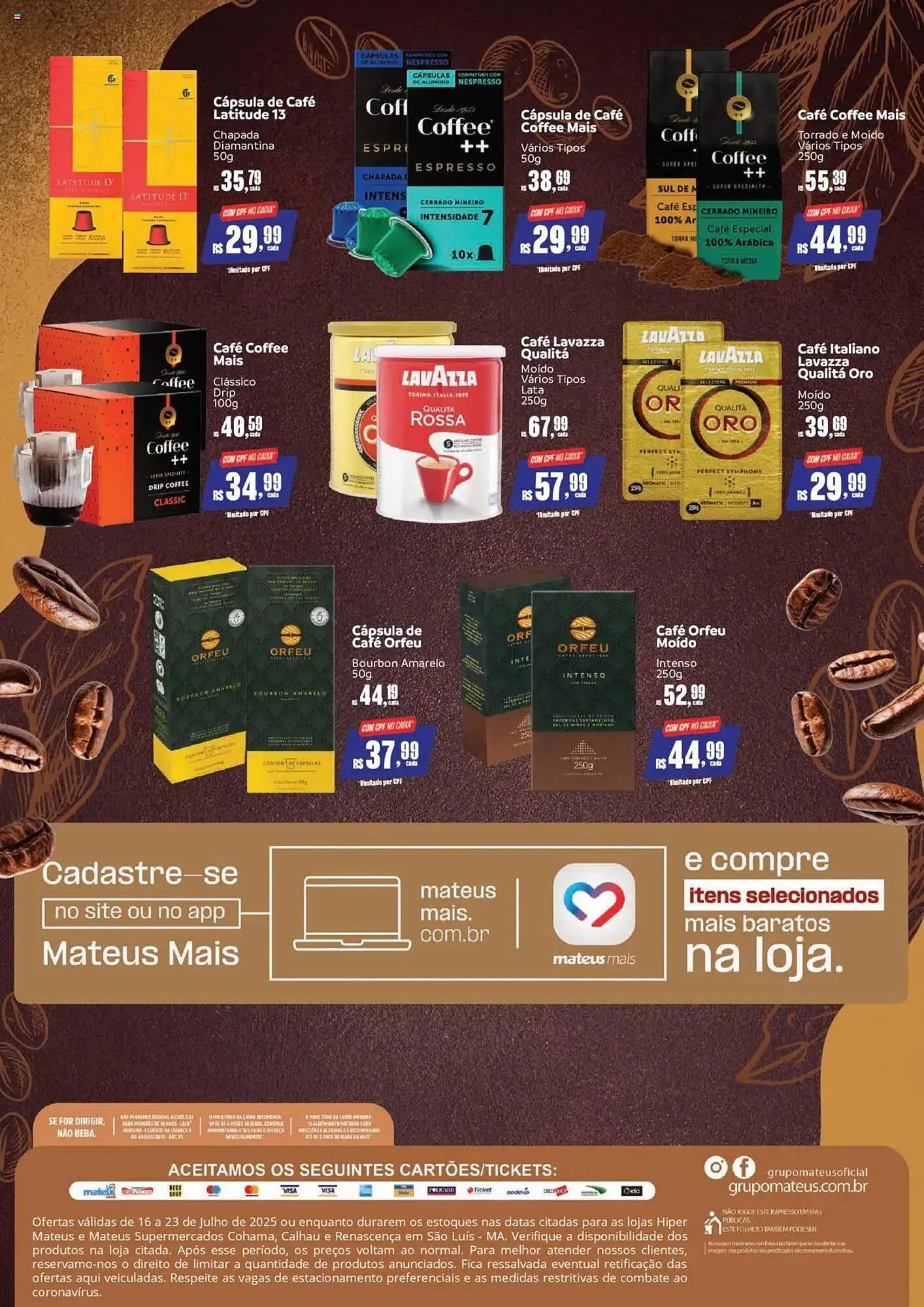 Encarte de Catálogo Supermercados Mateus 16 de julho até 23 de julho 2025 - Pagina 2