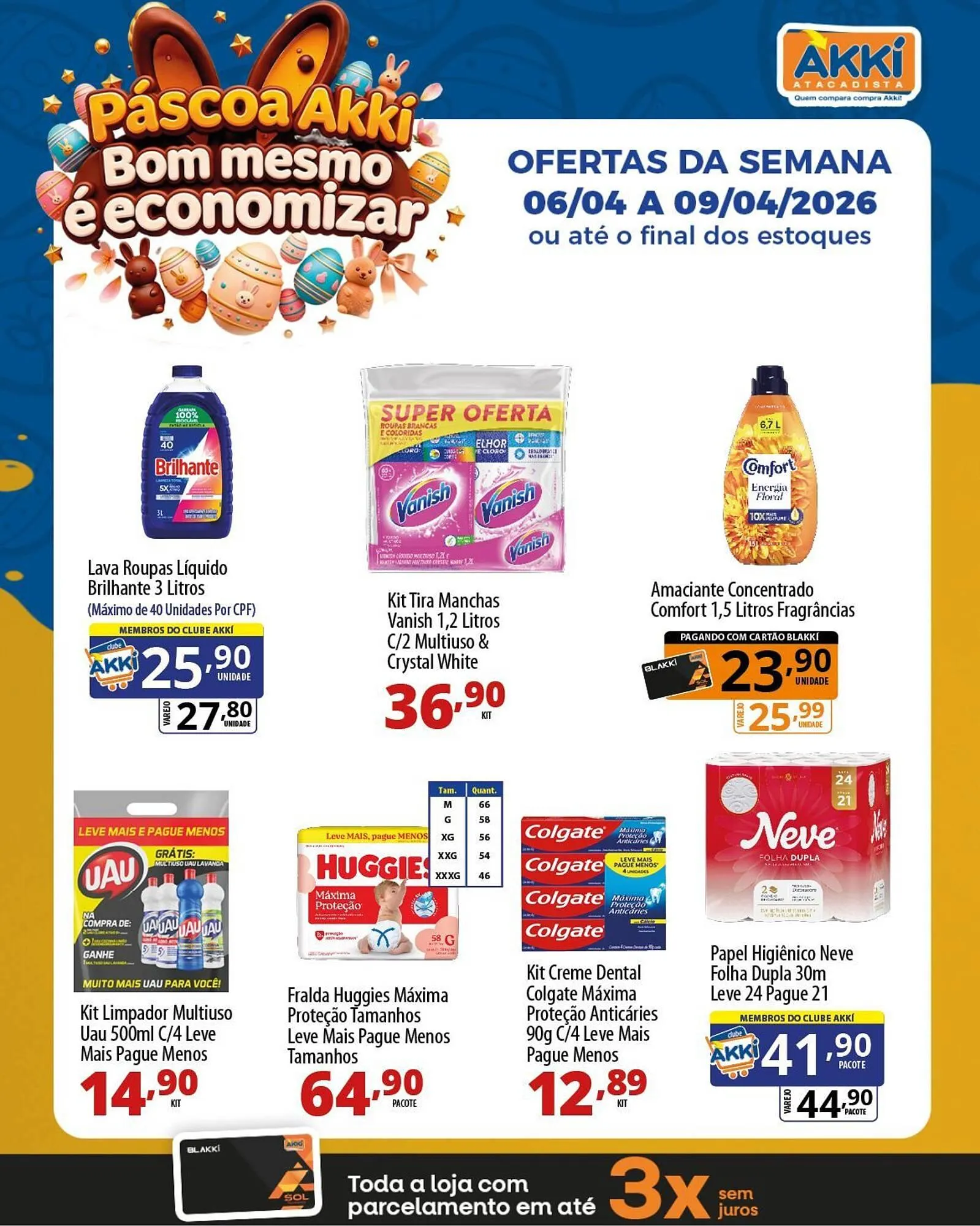 Encarte de Folheto Akki Atacadista 6 de abril até 9 de abril 2026 - Pagina 1