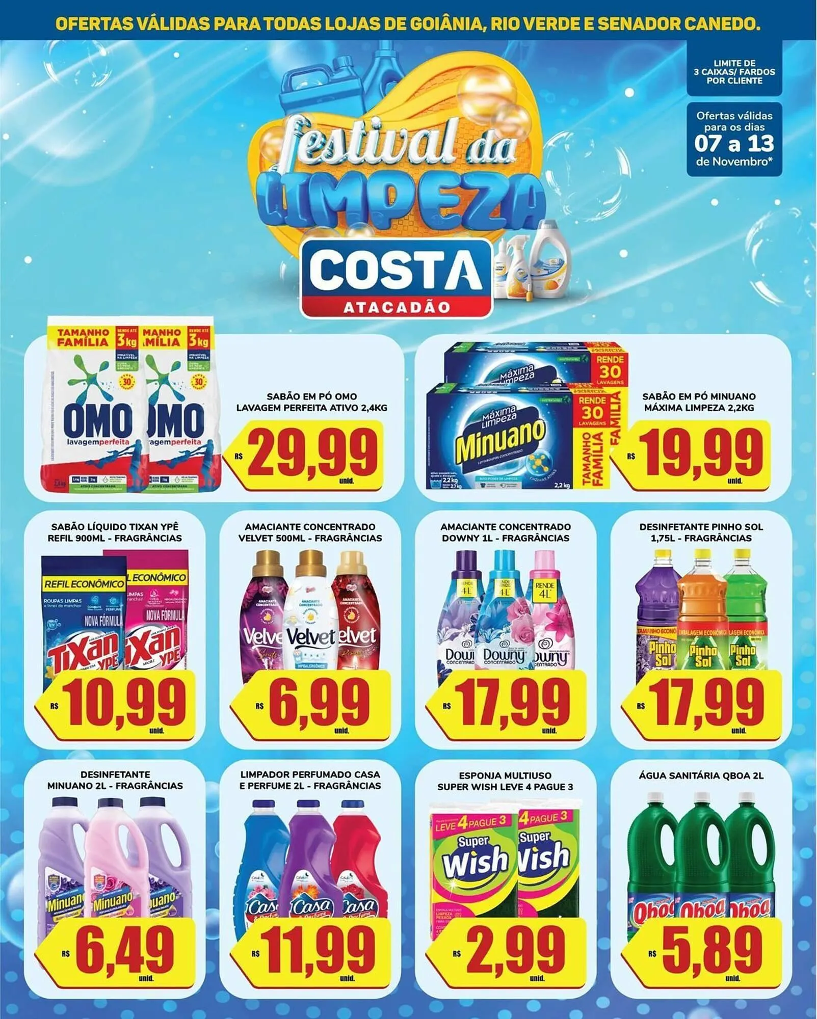 Encarte de Tabloide Costa Atacadão 7 de novembro até 13 de novembro 2025 - Pagina 1