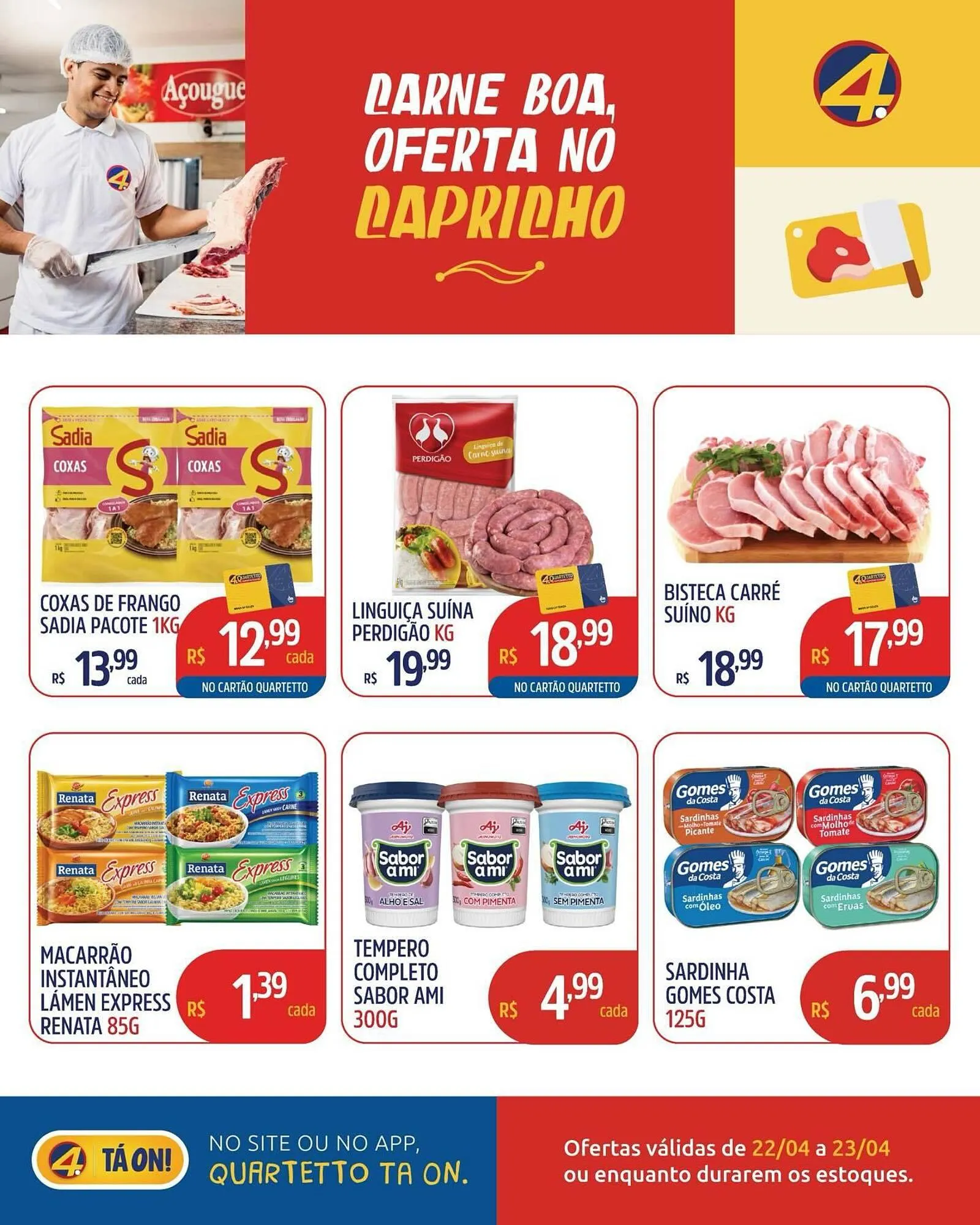 Encarte de Catálogo Quartetto Supermercados 22 de abril até 23 de abril 2026 - Pagina 2