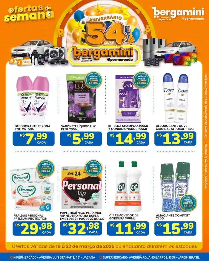 Encarte de Encarte Supermercado Bergamini 18 de março até 22 de março 2025 - Pagina 2