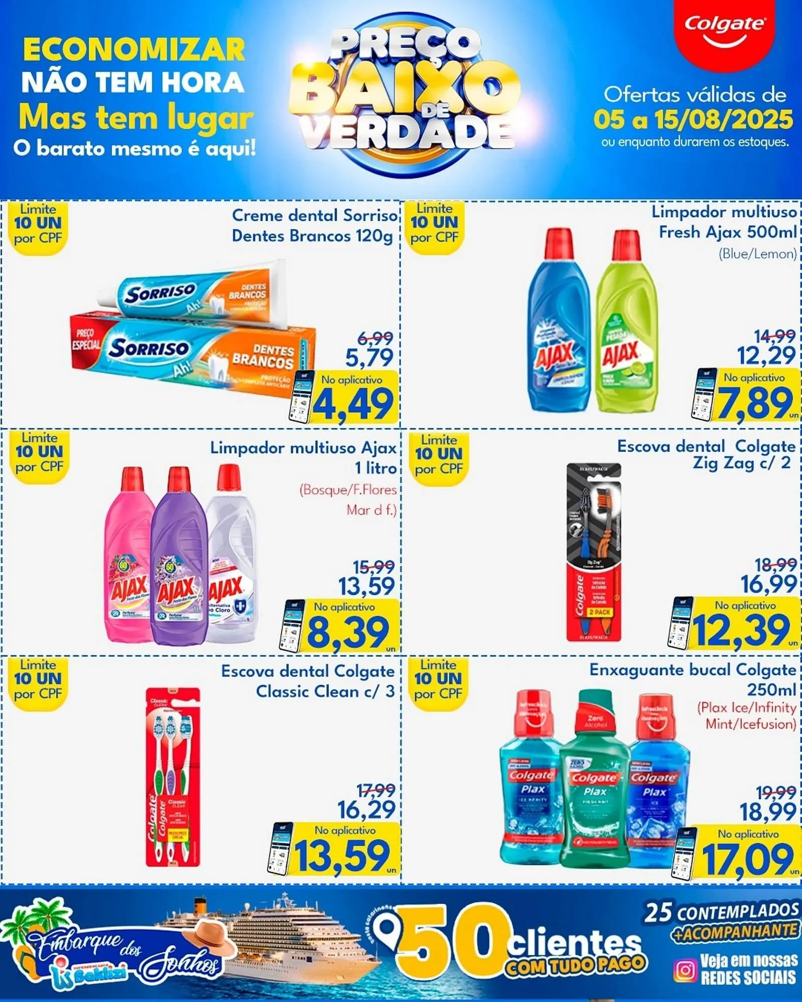 Encarte de Catálogo Supermercados Baklizi 5 de agosto até 15 de agosto 2025 - Pagina 1