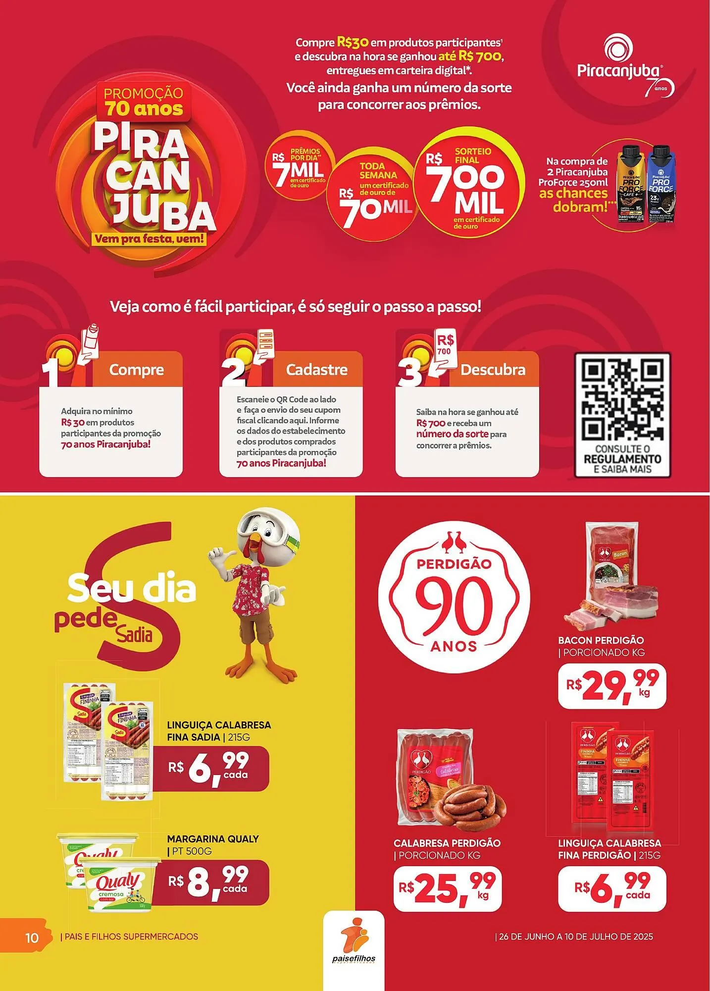 Encarte de Catálogo Pais e Filhos Supermercados 2 de julho até 10 de julho 2025 - Pagina 10