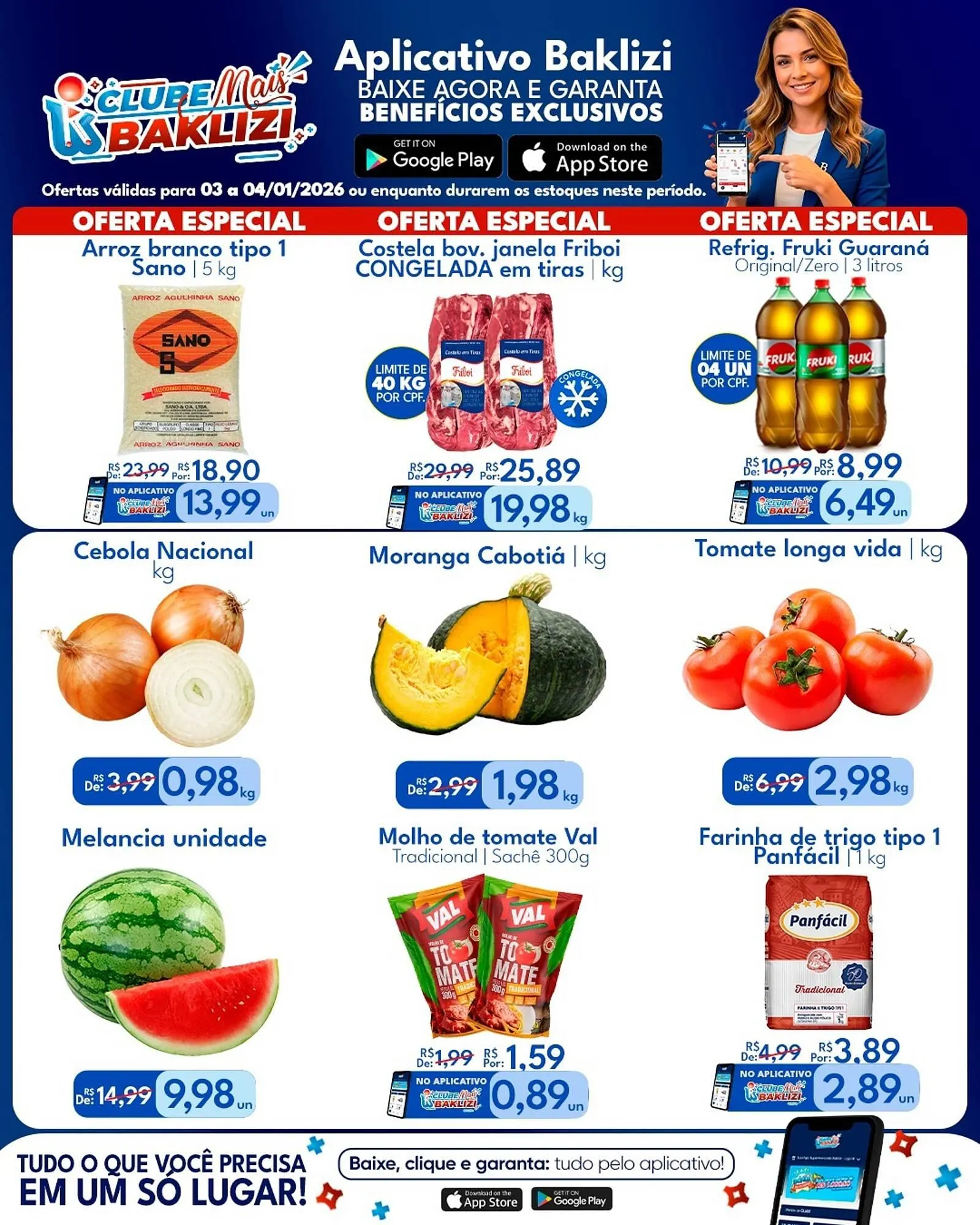 Encarte de Catálogo Supermercados Baklizi 3 de janeiro até 4 de janeiro 2026 - Pagina 1