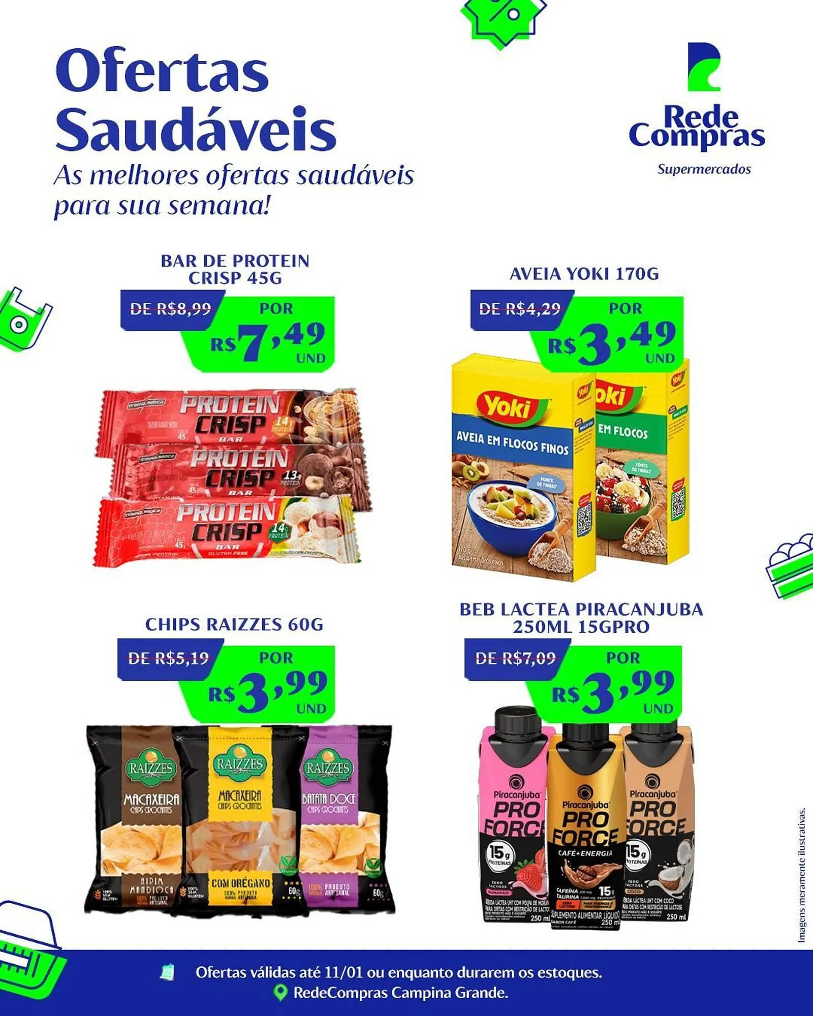 Encarte de Encarte Rede Compras 8 de janeiro até 11 de janeiro 2026 - Pagina 1