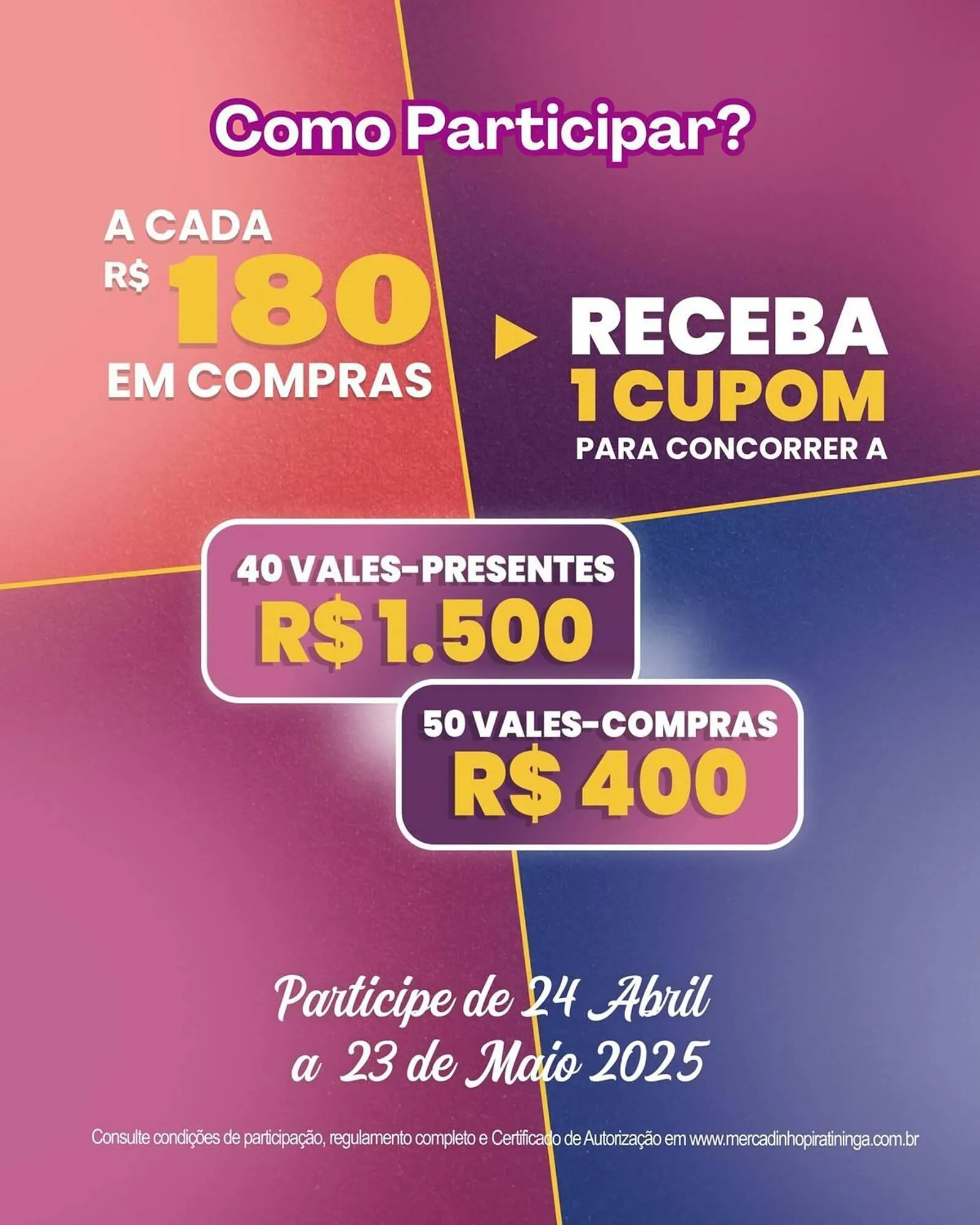 Encarte de Catálogo Mercadinho Piratininga 28 de abril até 23 de maio 2025 - Pagina 1