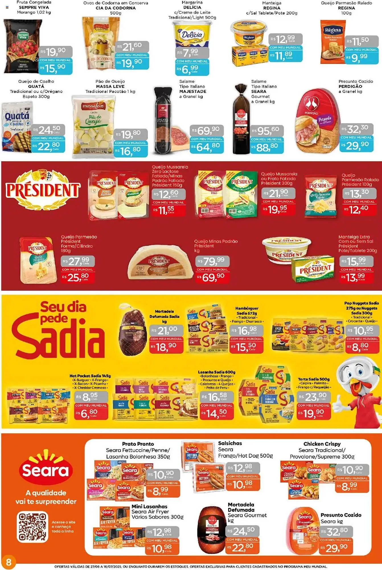 Encarte de Catálogo Supermercados Mundial 27 de junho até 16 de julho 2025 - Pagina 8