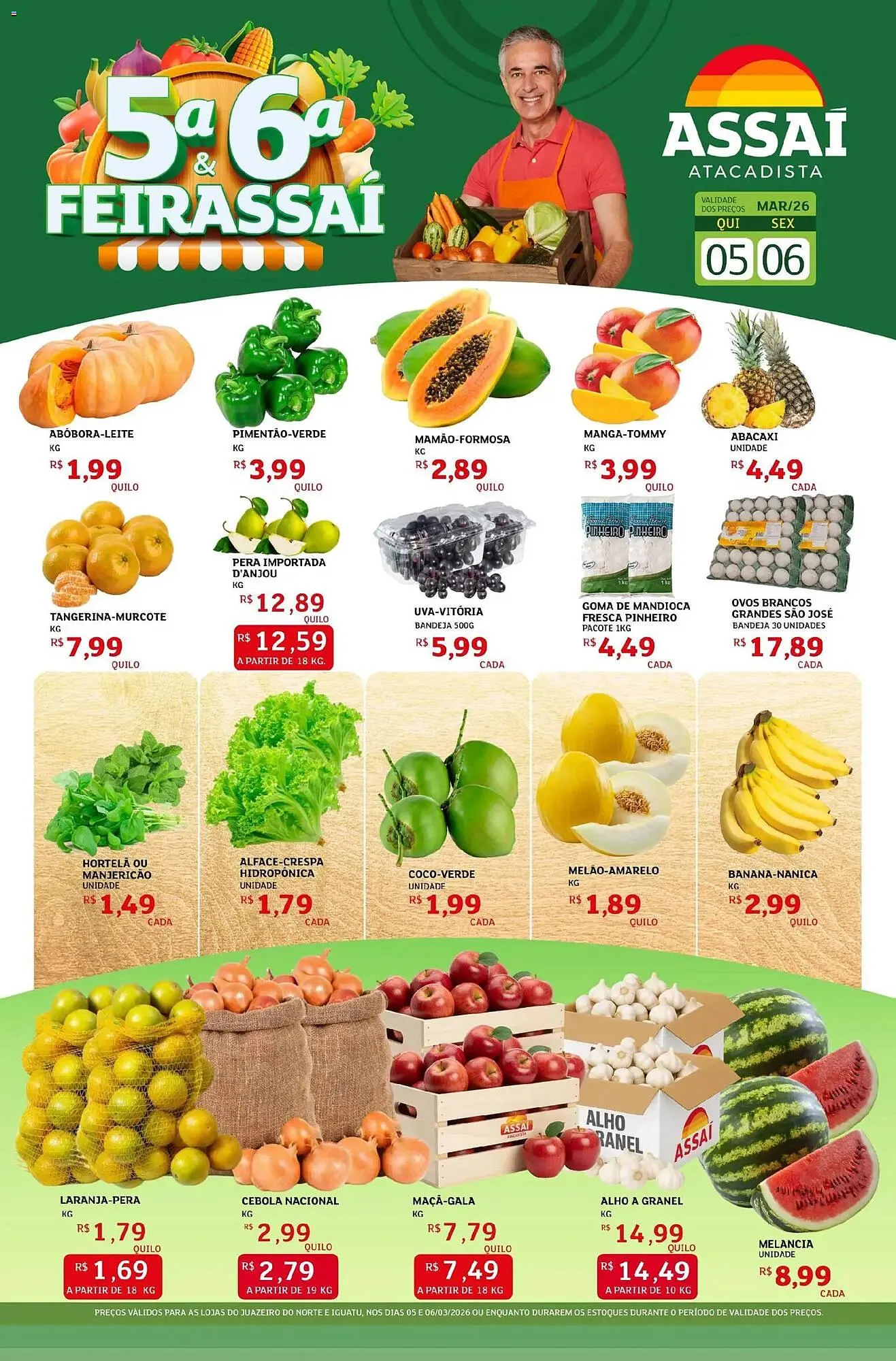 Encarte de Encarte Assaí Atacadista 5 de março até 6 de março 2026 - Pagina 1
