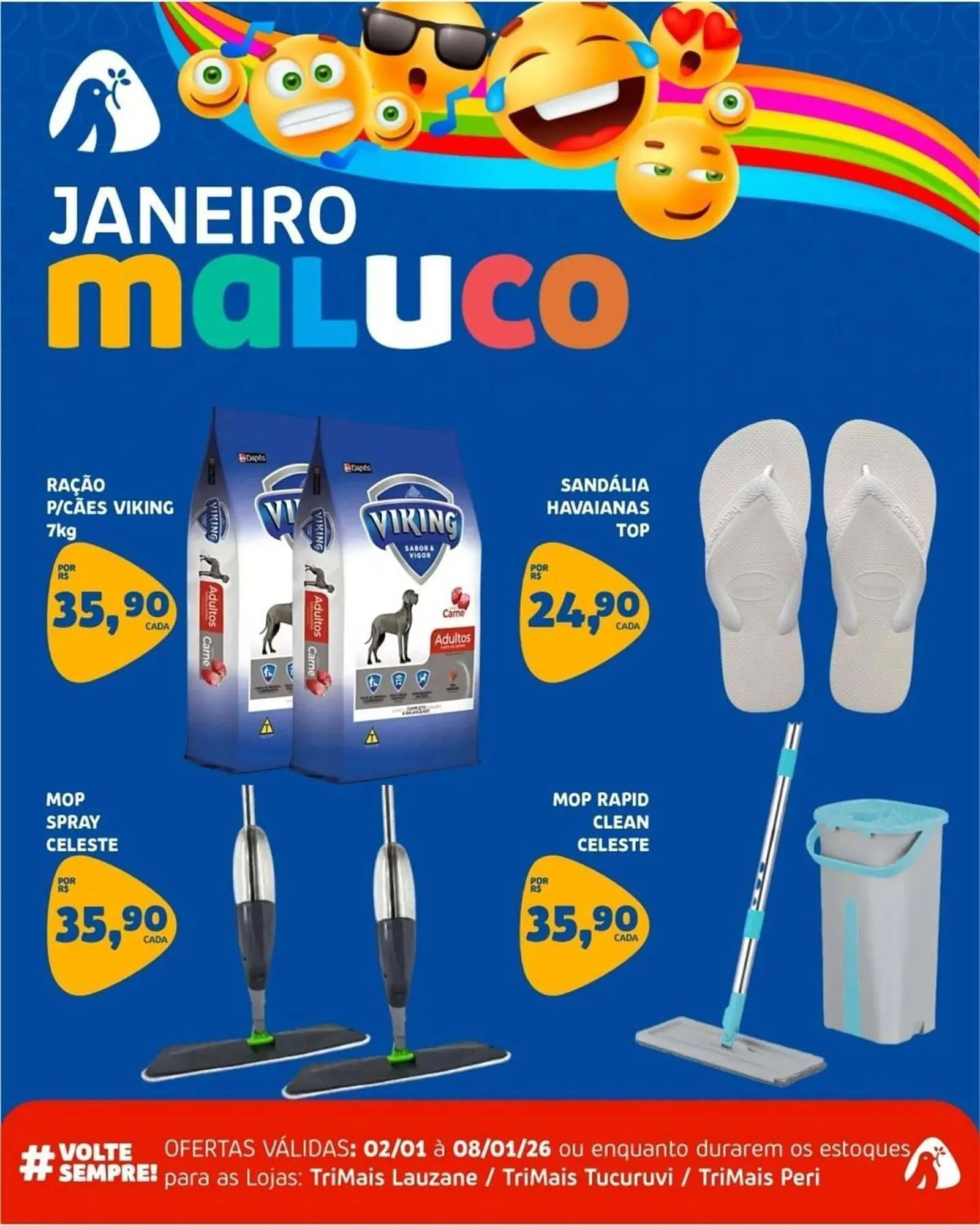 Encarte de Catálogo Trimais Supermercado 2 de janeiro até 8 de janeiro 2026 - Pagina 1