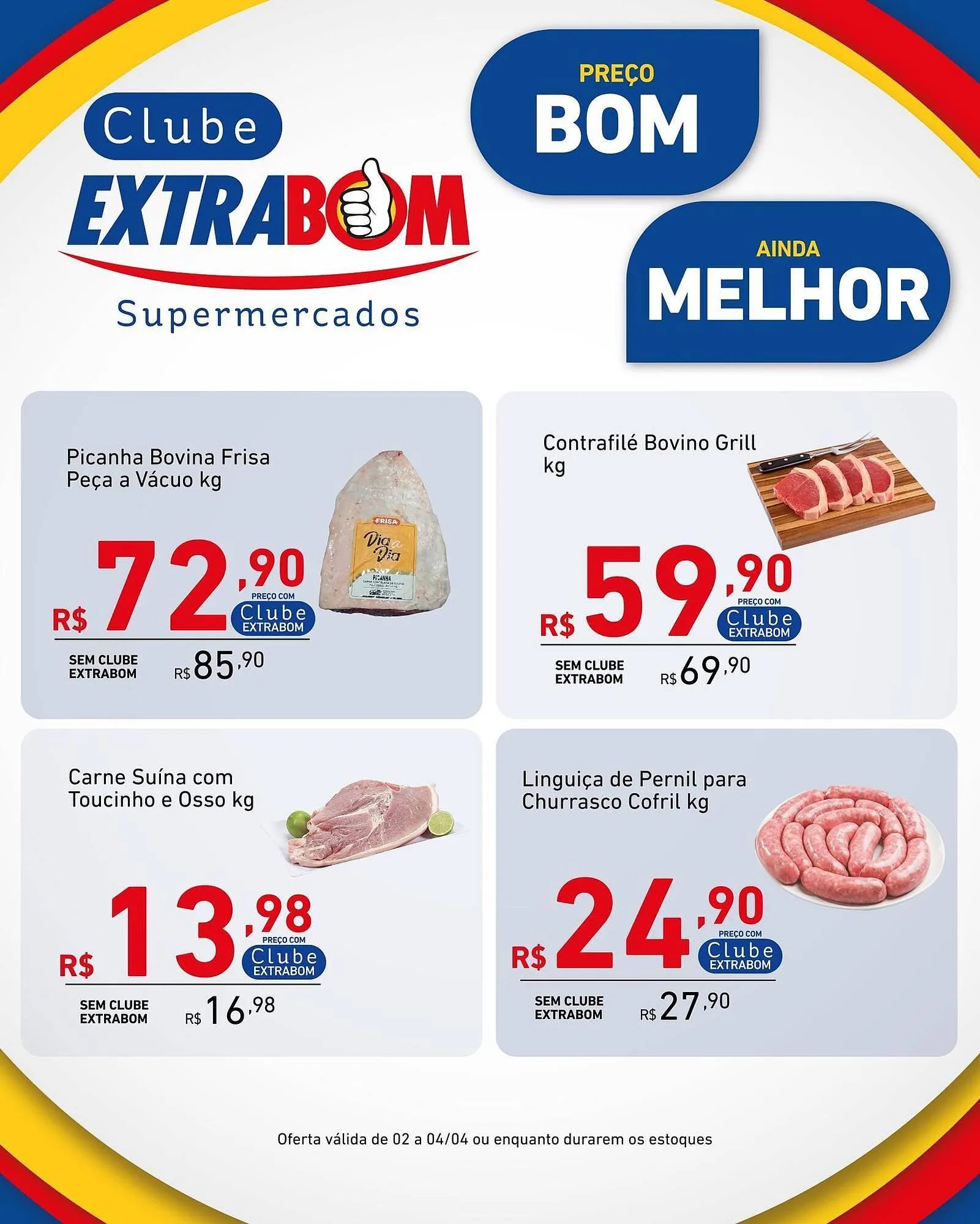 Encarte de Catálogo Extrabom Supermercados 2 de abril até 4 de abril 2026 - Pagina 1