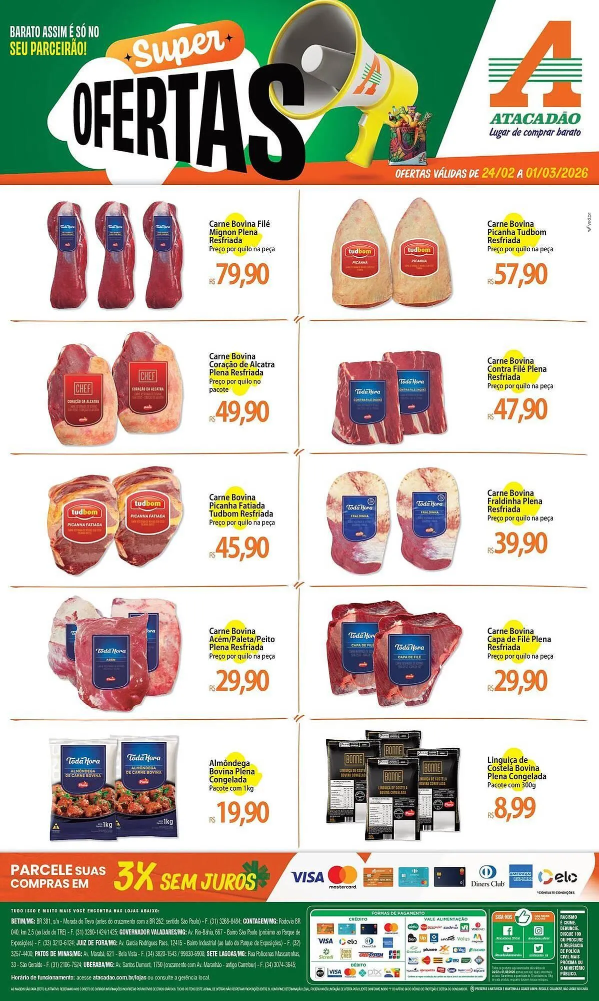 Encarte de Folheto Atacadão 25 de fevereiro até 1 de março 2026 - Pagina 1