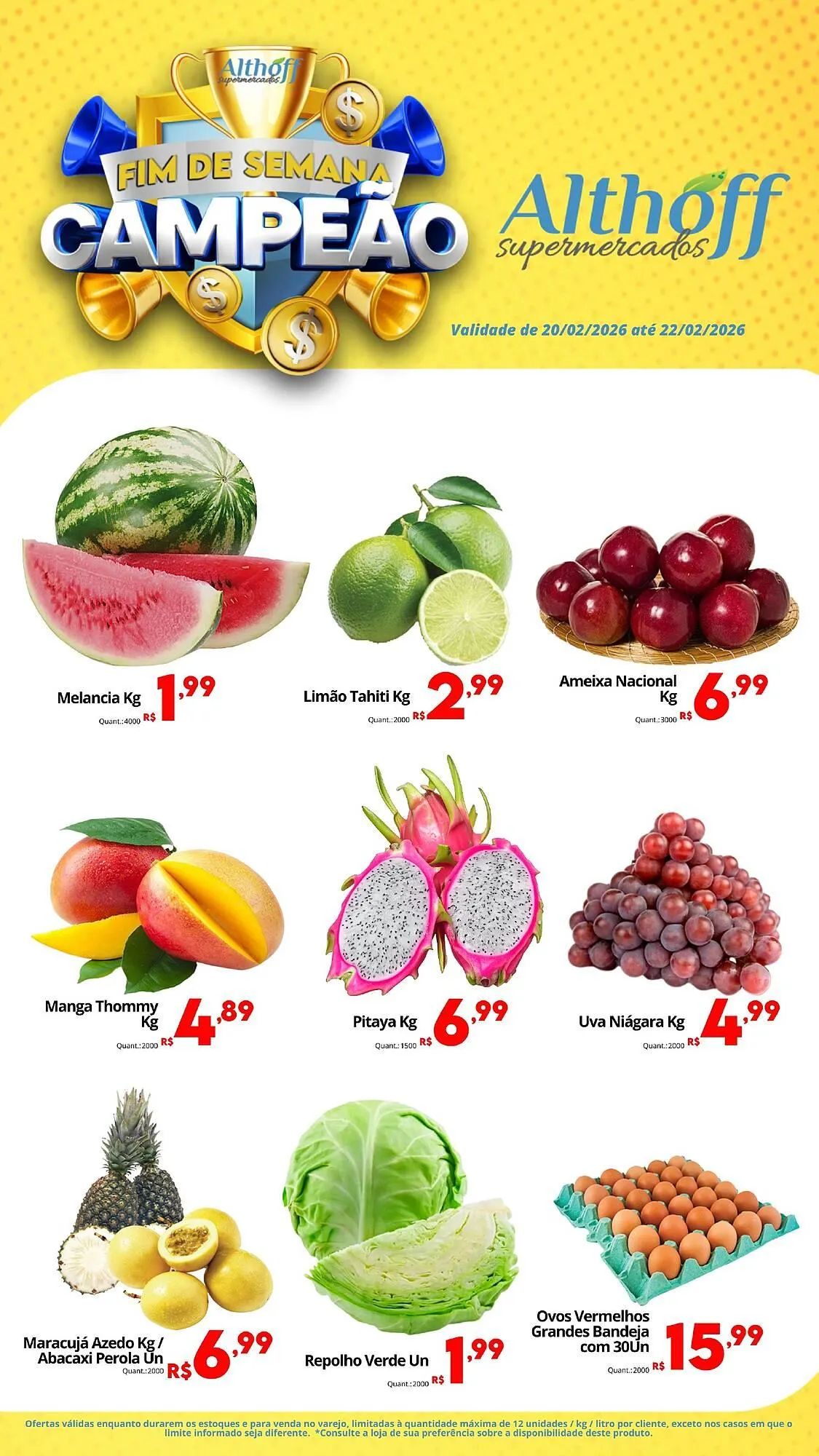 Encarte de Encarte Althoff Supermercados 20 de fevereiro até 22 de fevereiro 2026 - Pagina 2