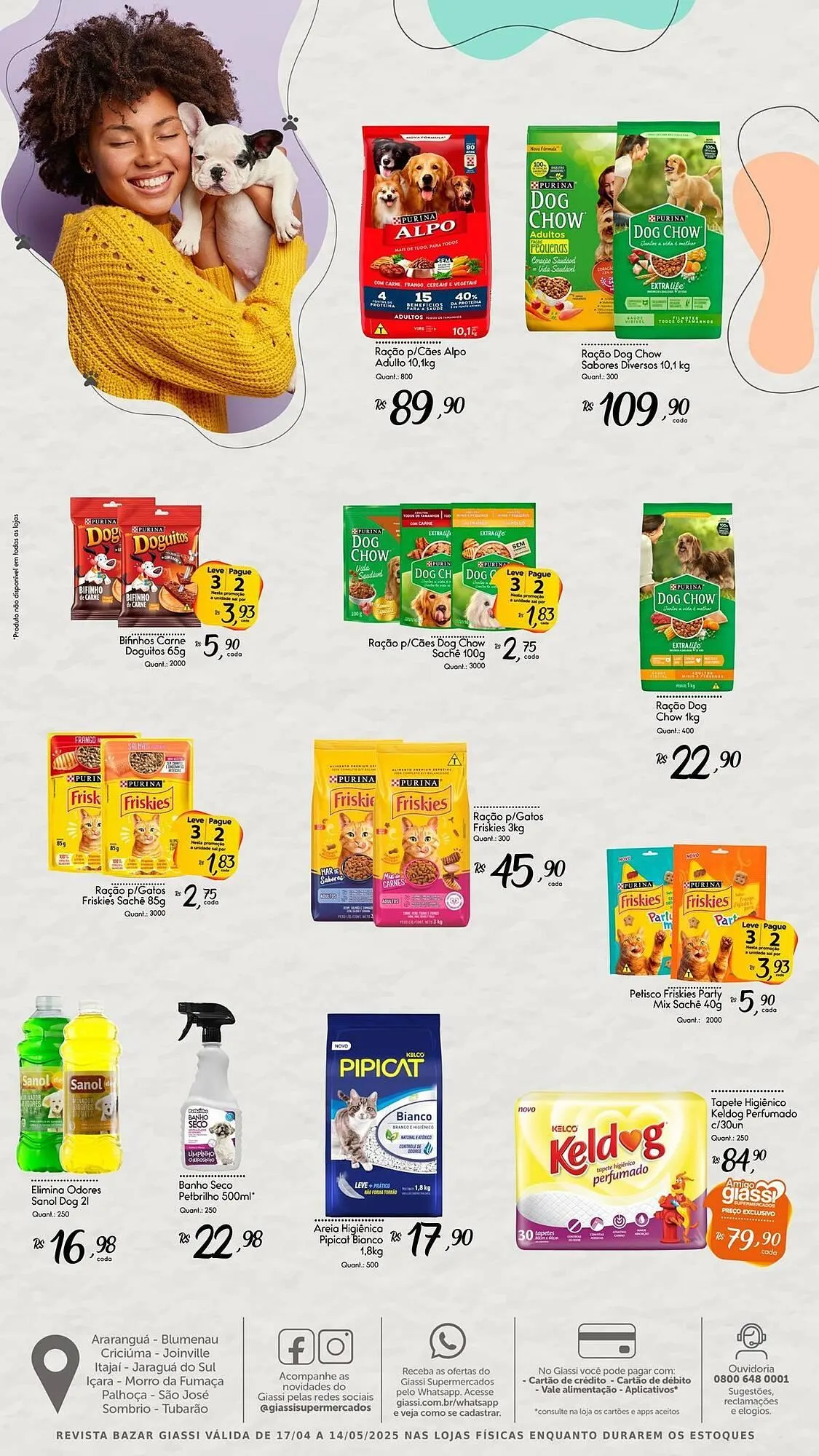 Encarte de Catálogo Giassi Supermercados 17 de abril até 14 de maio 2025 - Pagina 10