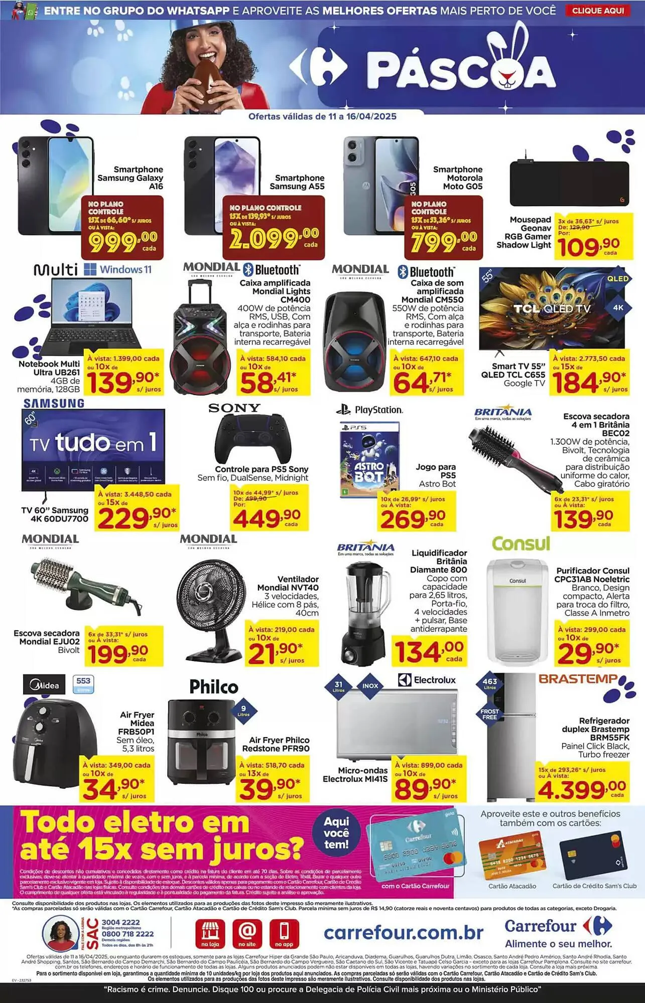 Encarte de Catálogo Carrefour 14 de abril até 16 de abril 2025 - Pagina 15