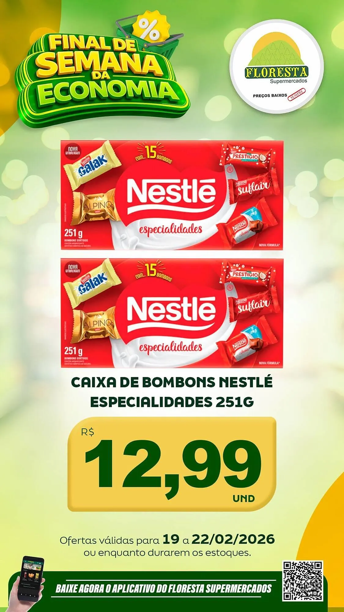 Encarte de Catálogo Floresta Supermercados 19 de fevereiro até 22 de fevereiro 2026 - Pagina 12