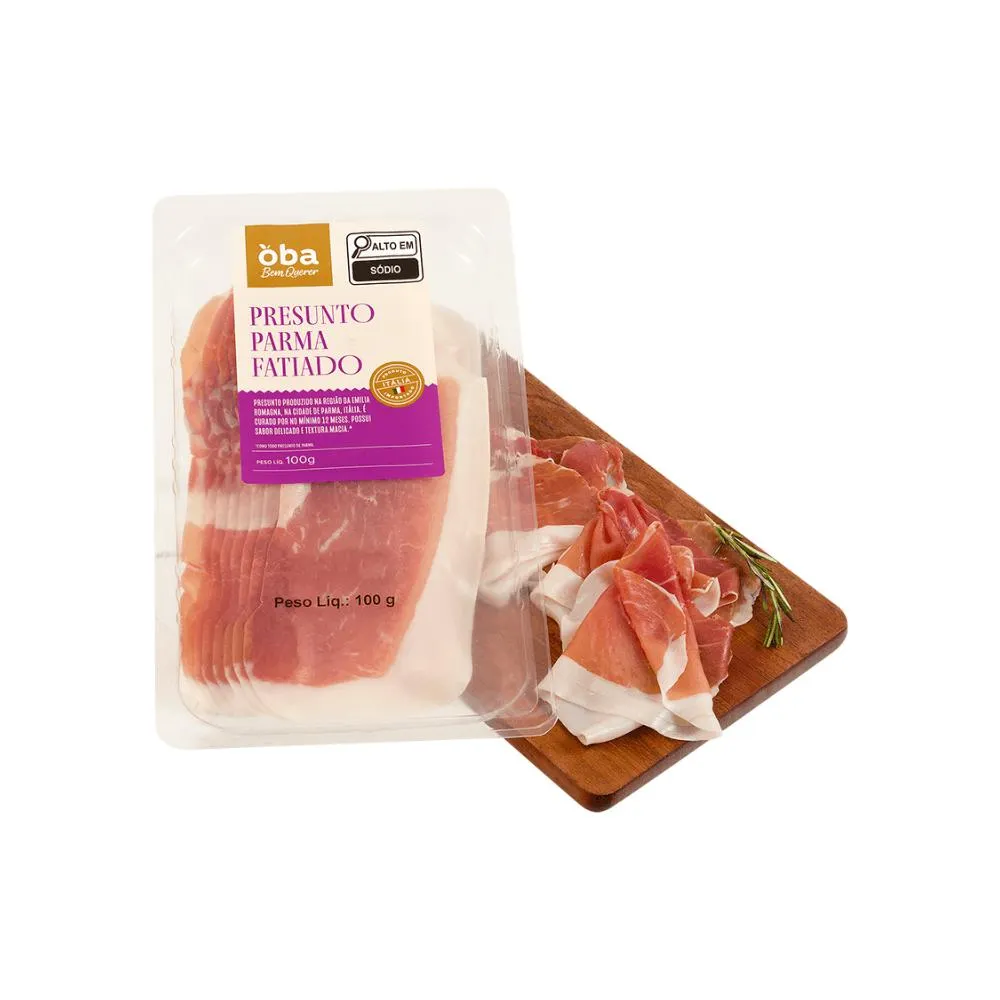 Presunto Parma Italiano Oba Bem Querer Fatiado 100 G