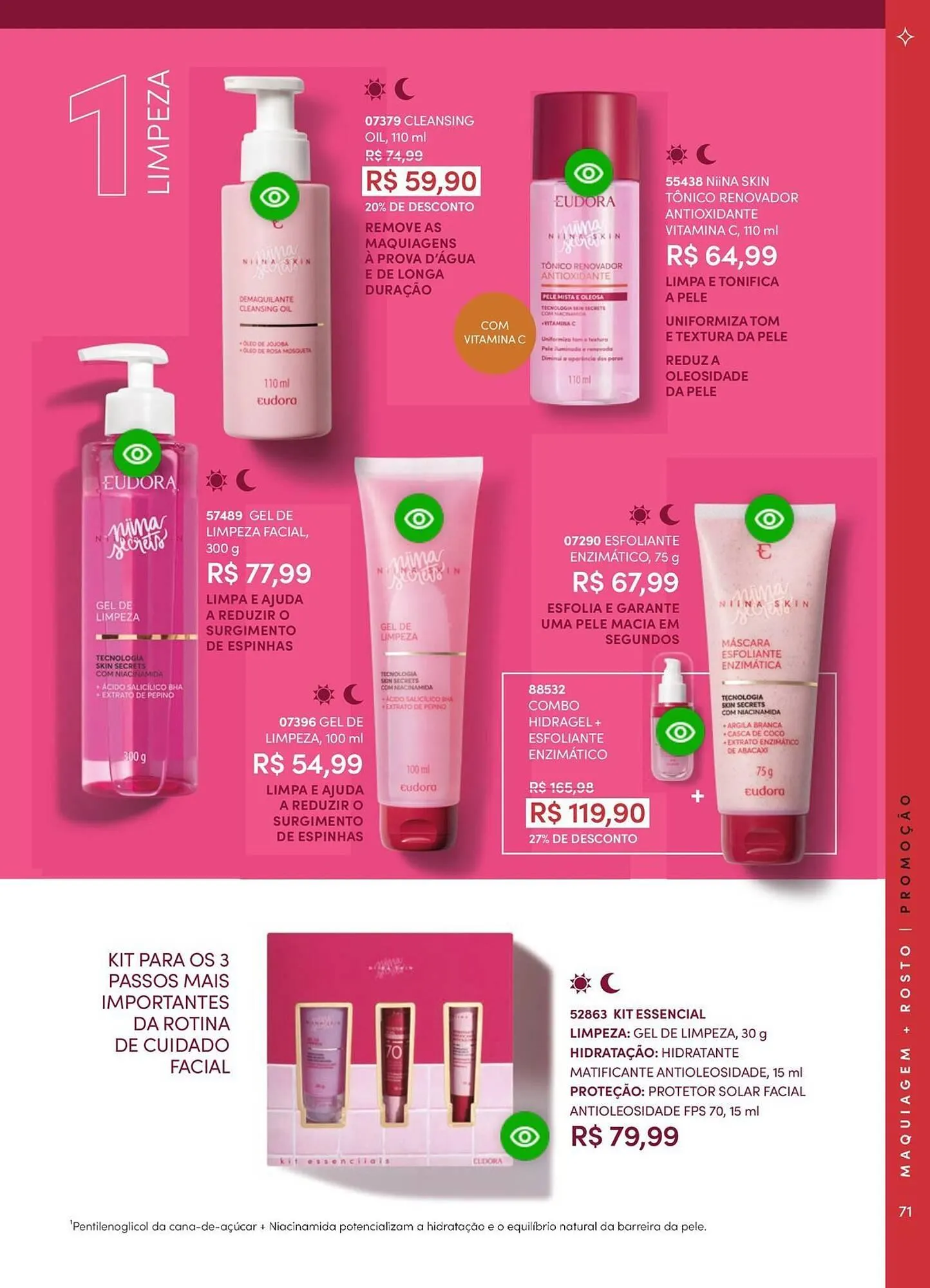 Encarte de Catálogo Eudora 23 de abril até 30 de junho 2025 - Pagina 69