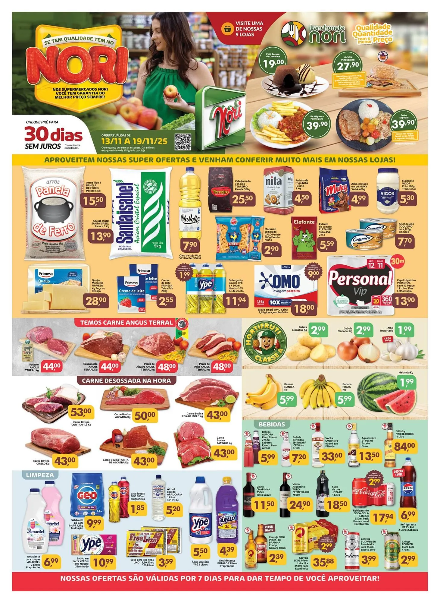 Encarte de Catálogo Supermercados Nori 13 de novembro até 19 de novembro 2025 - Pagina 1