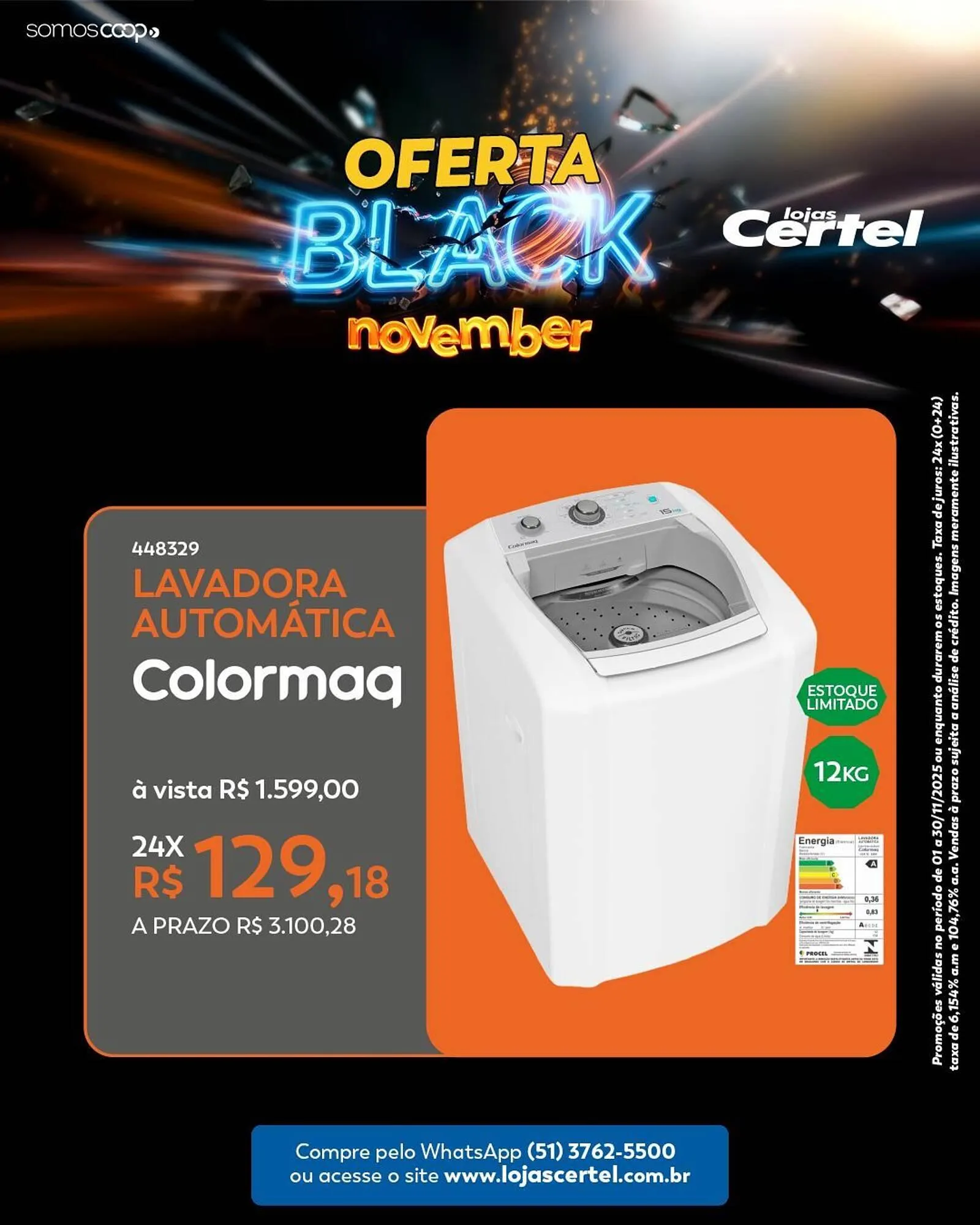 Encarte de Folheto Lojas Certel 5 de novembro até 30 de novembro 2025 - Pagina 3