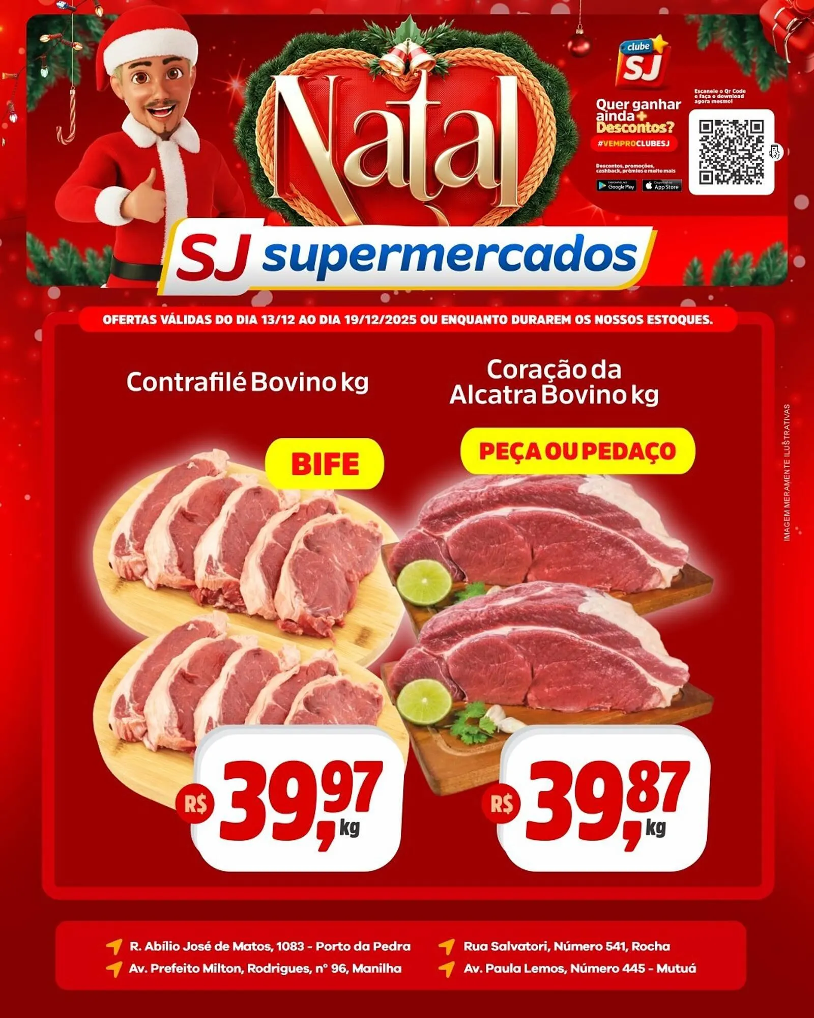 Encarte de Encarte Sj Supermercados 13 de dezembro até 19 de dezembro 2025 - Pagina 1