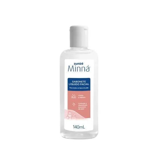 Sabonete Líquido Facial Minná 140ml