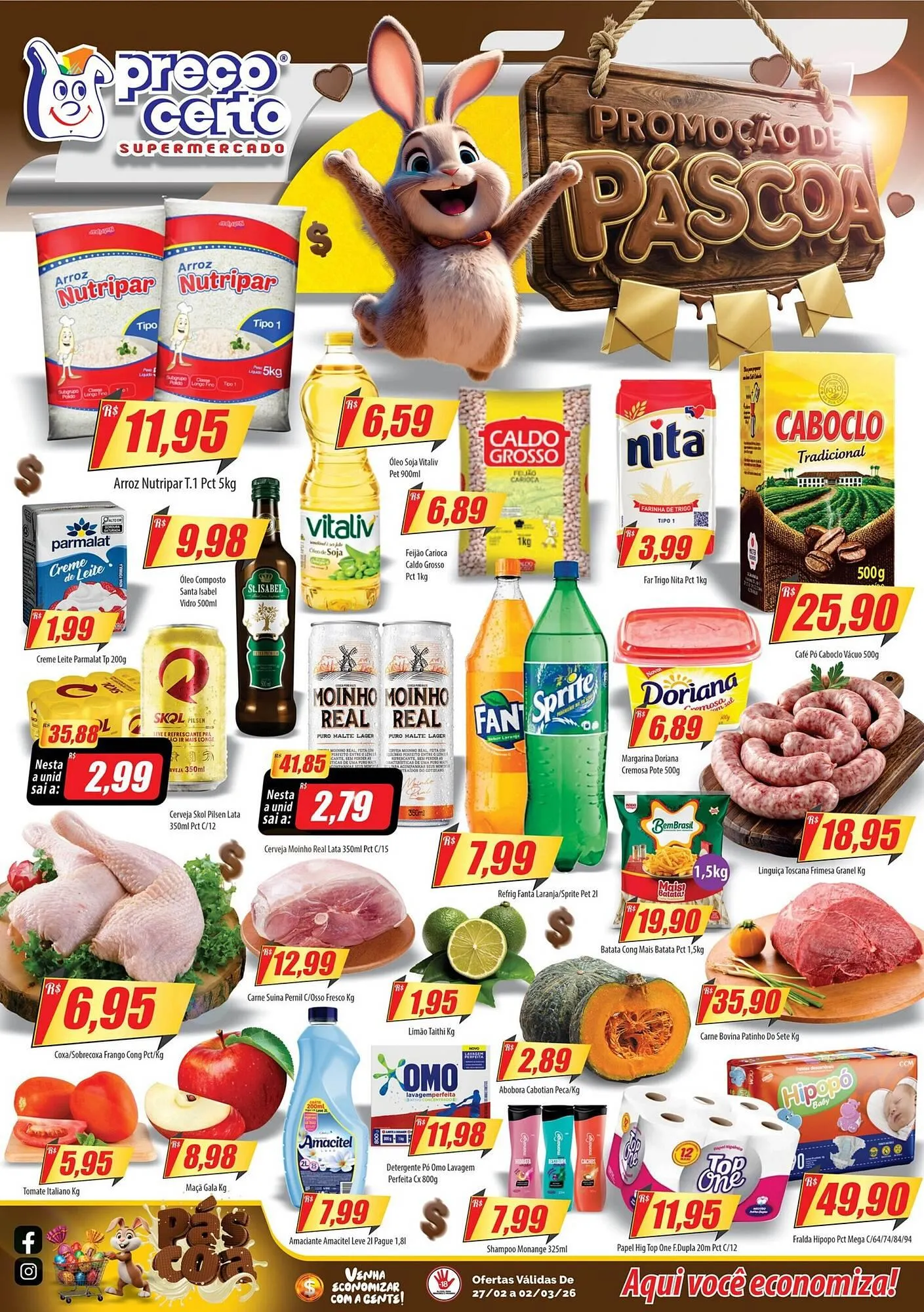 Encarte de Catálogo Preço Certo 27 de fevereiro até 2 de março 2026 - Pagina 1